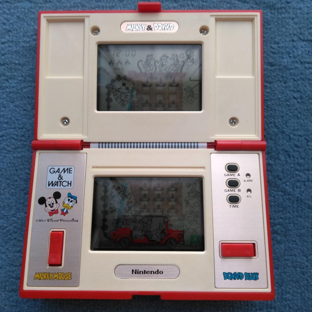 Nintendo Game and Watch DM 53 Mickey and Donald Multi Screen Console Japan