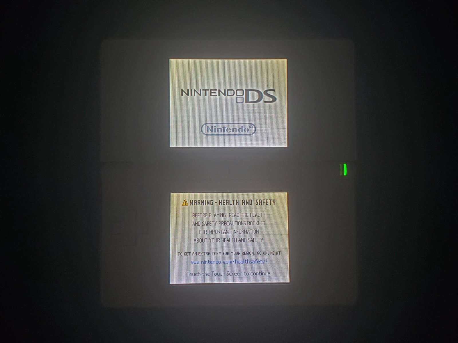 Nintendo DS Lite Polar White OEM Restoration (Good Condition) w/ Charger