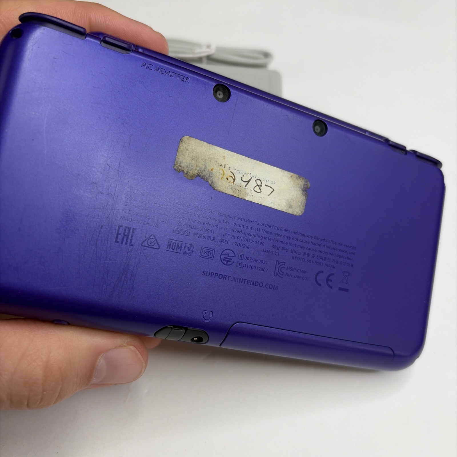 New Nintendo 2DS XL Console – Purple Silver W Charger Stylus US Model