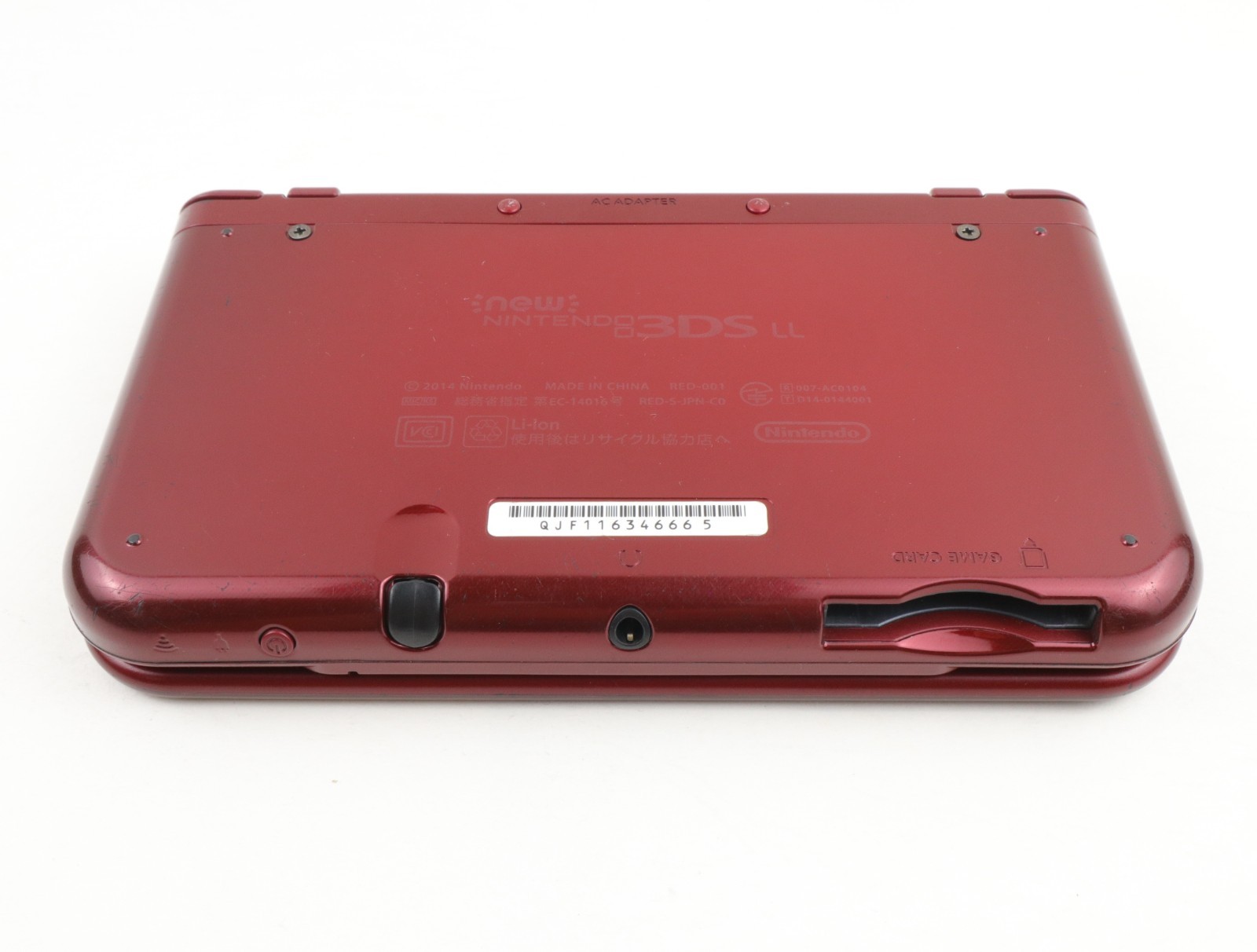 New Nintendo 3DS LL XL Console Dual IPS Metallic Red Excellent / Region Free