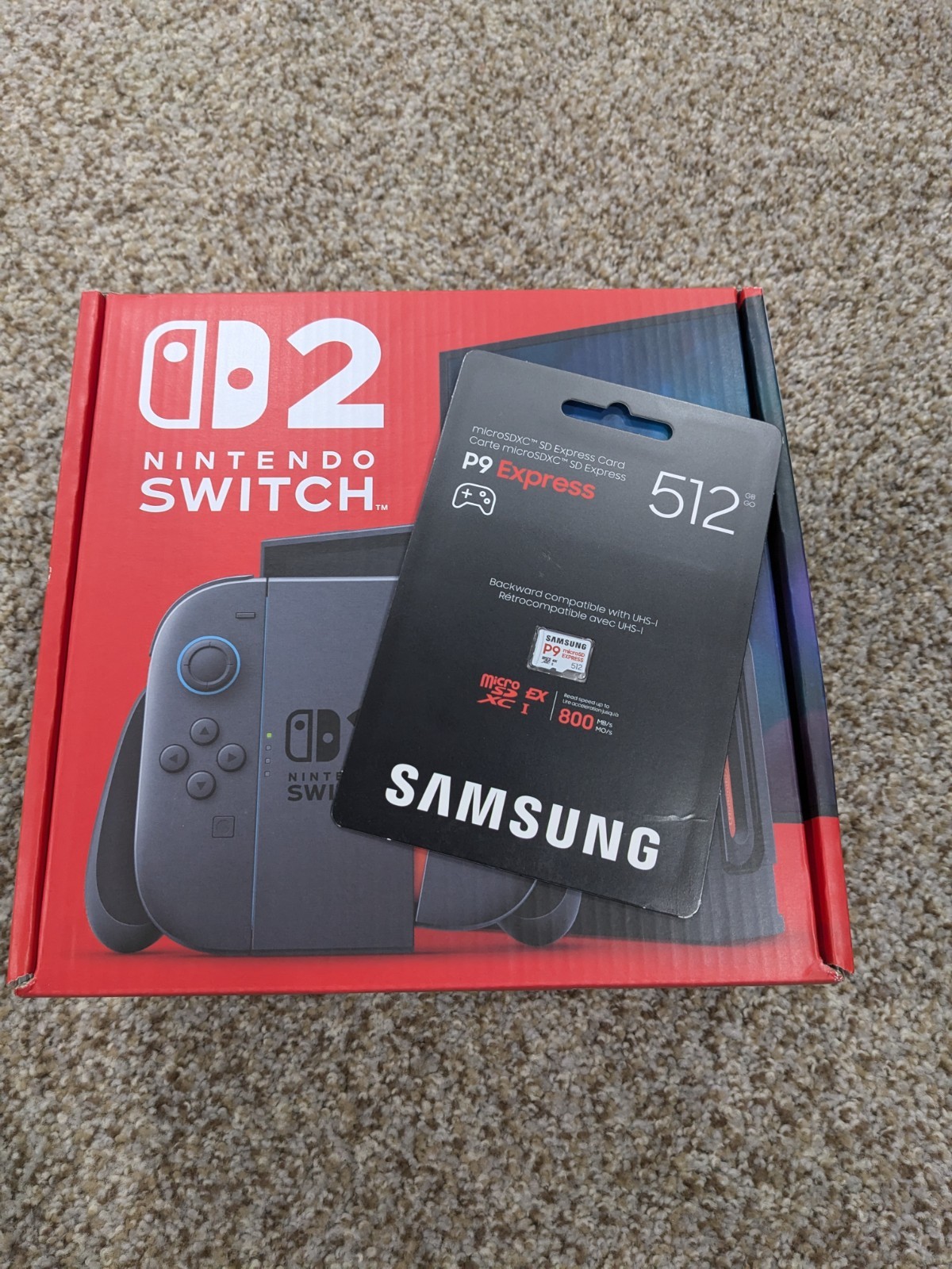 Nintendo Switch 2 & 512GB Samsung SD Express card
