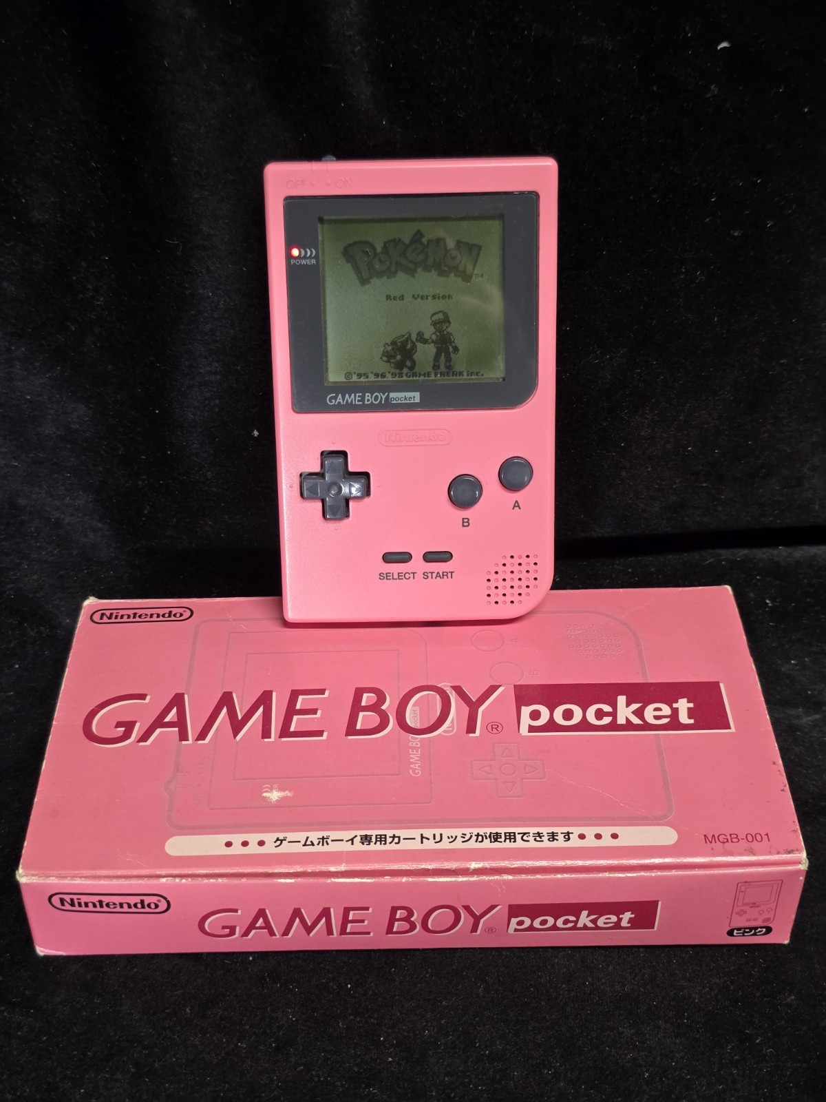 MINT Gameboy Pocket Japanese Pink CIB