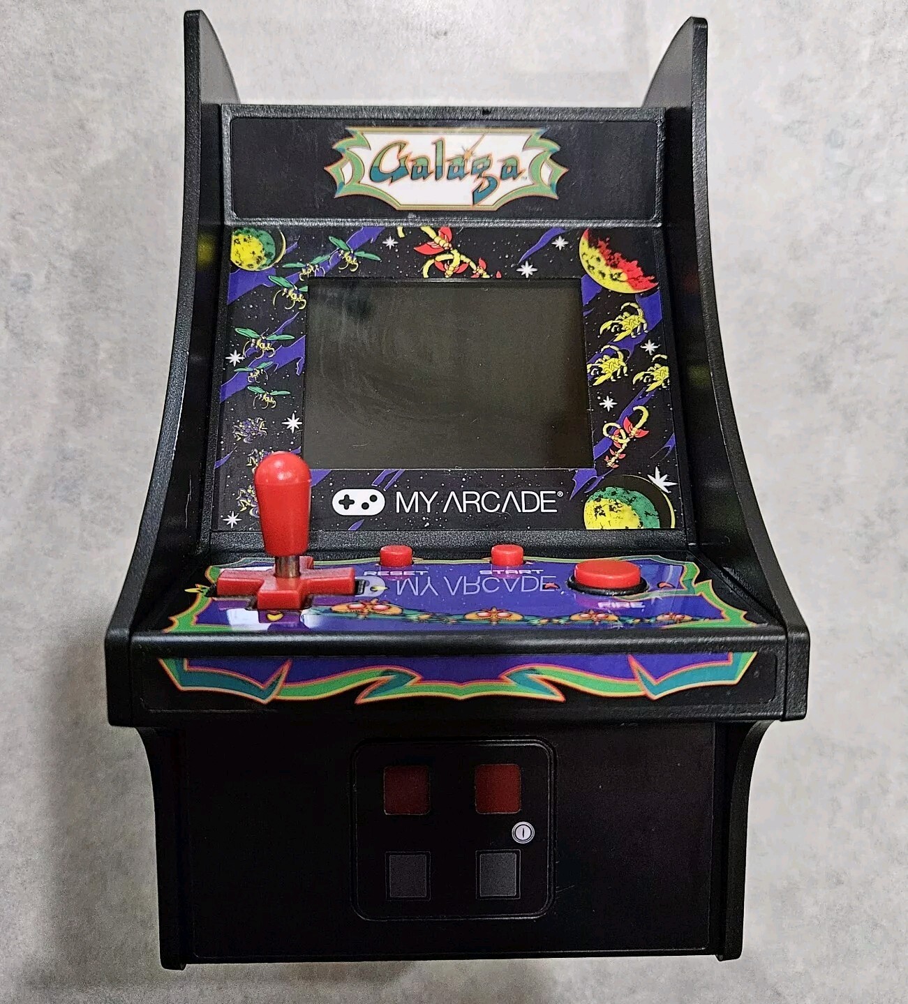 DreamGear RETRO GALAGA MICRO PLAYER Mini My Arcade Cabinet Video Game Tested