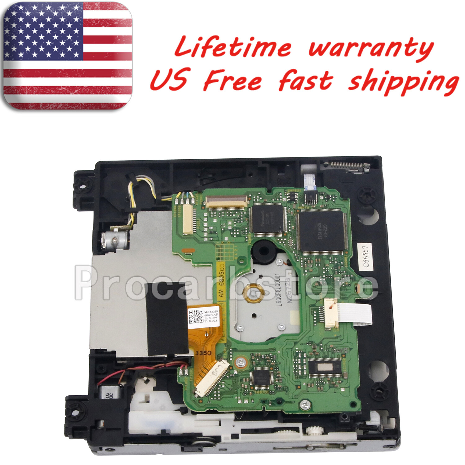 For NINTENDO Wii Replacement DVD Rom Disc Drive with PCB Board & Laser Lens