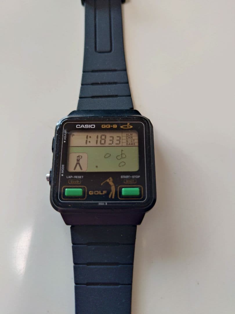 gamewatch Working Item Casio Dg-8 Golf Timer Game Watch Digital Japan