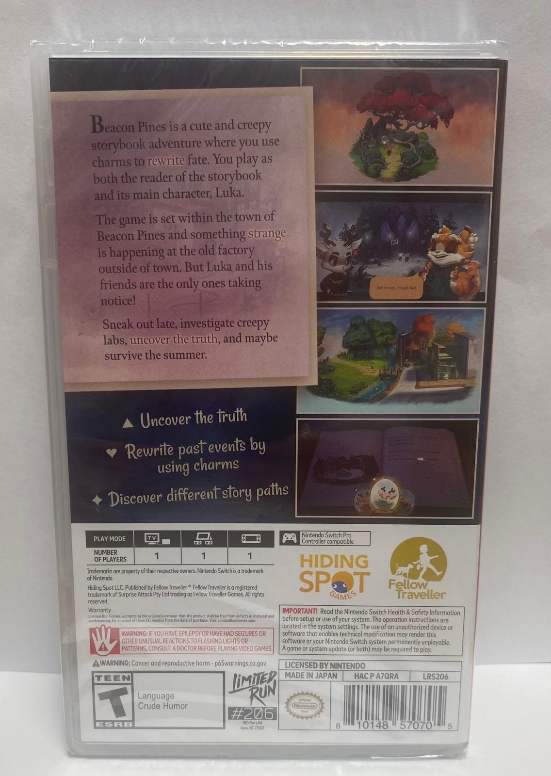 Beacon Pines Nintendo Switch™ (Limited Run #206) New Sealed Special (2022)