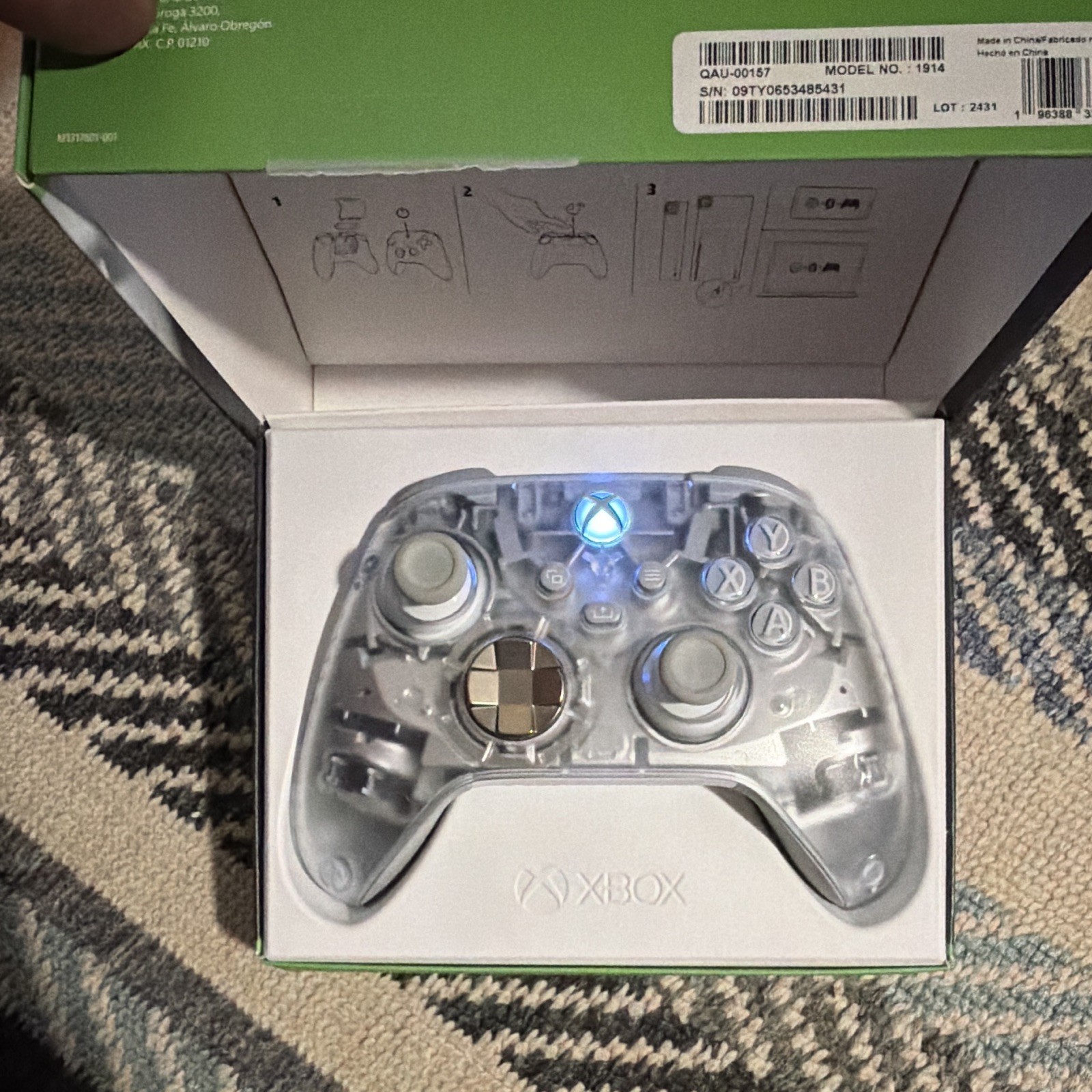 Microsoft Xbox Series X Home Console with Ghost Cipher controller