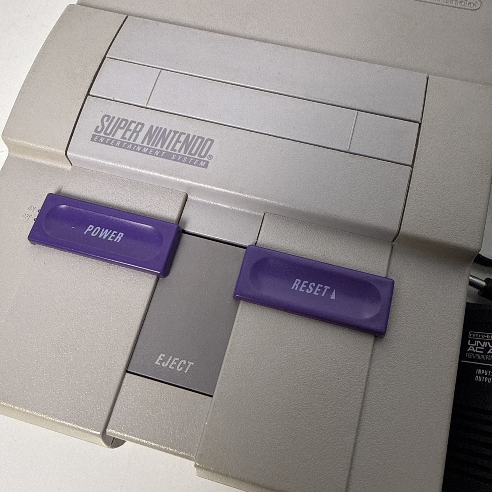 Nintendo SNES Console w/ Super Mario All-Stars Tested No Controllers