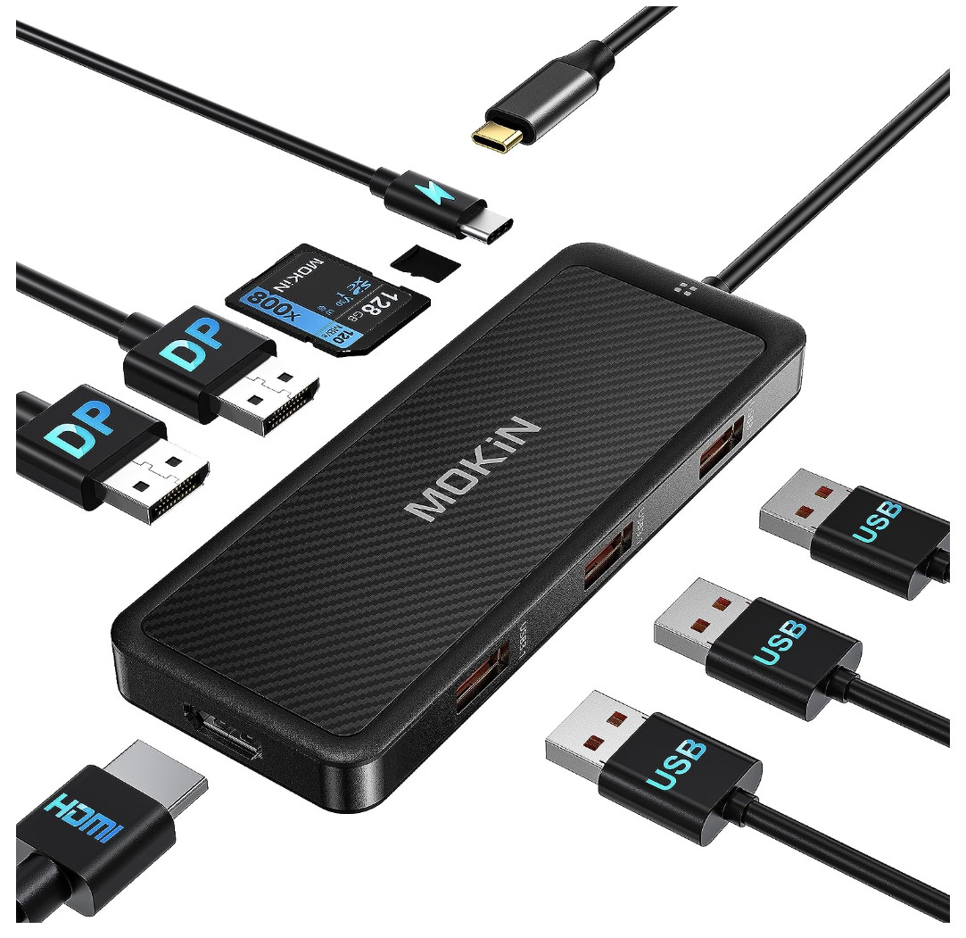 Laptop Steam Deck Dock 9-in-1 Steam Deck Docking Station Charger Dock HDMI 100W