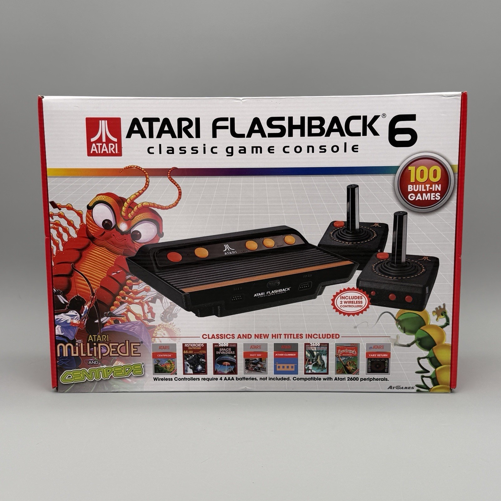 Atari Flashback 6 Video Game System Console With 100 Built In Games Plug N Play