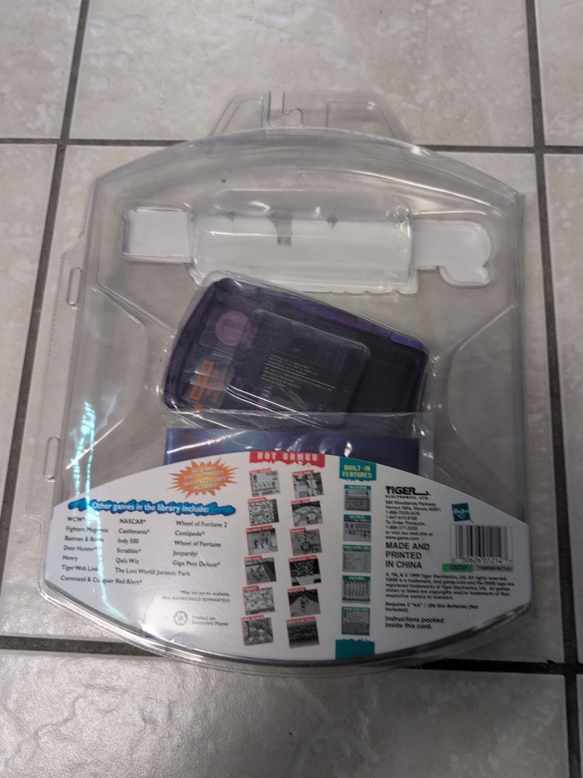 Game Com Pocket Pro Purple (Tiger Electronics) – Unopened New Sealed System 1999
