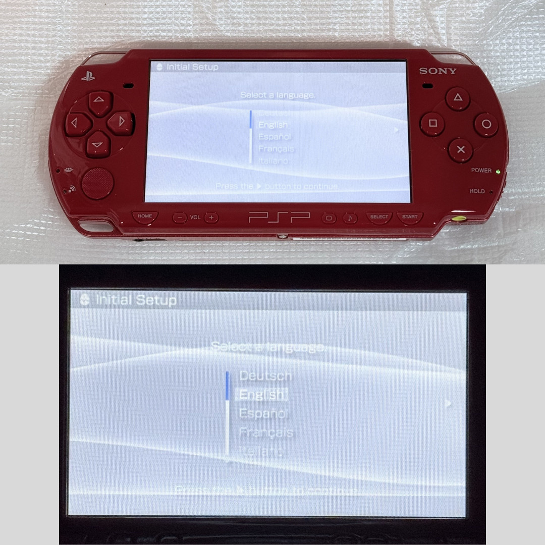 Sony PSP-2000 PSP 2000 Console Deep Red 1 Seg Pack Box Region free – Brand New