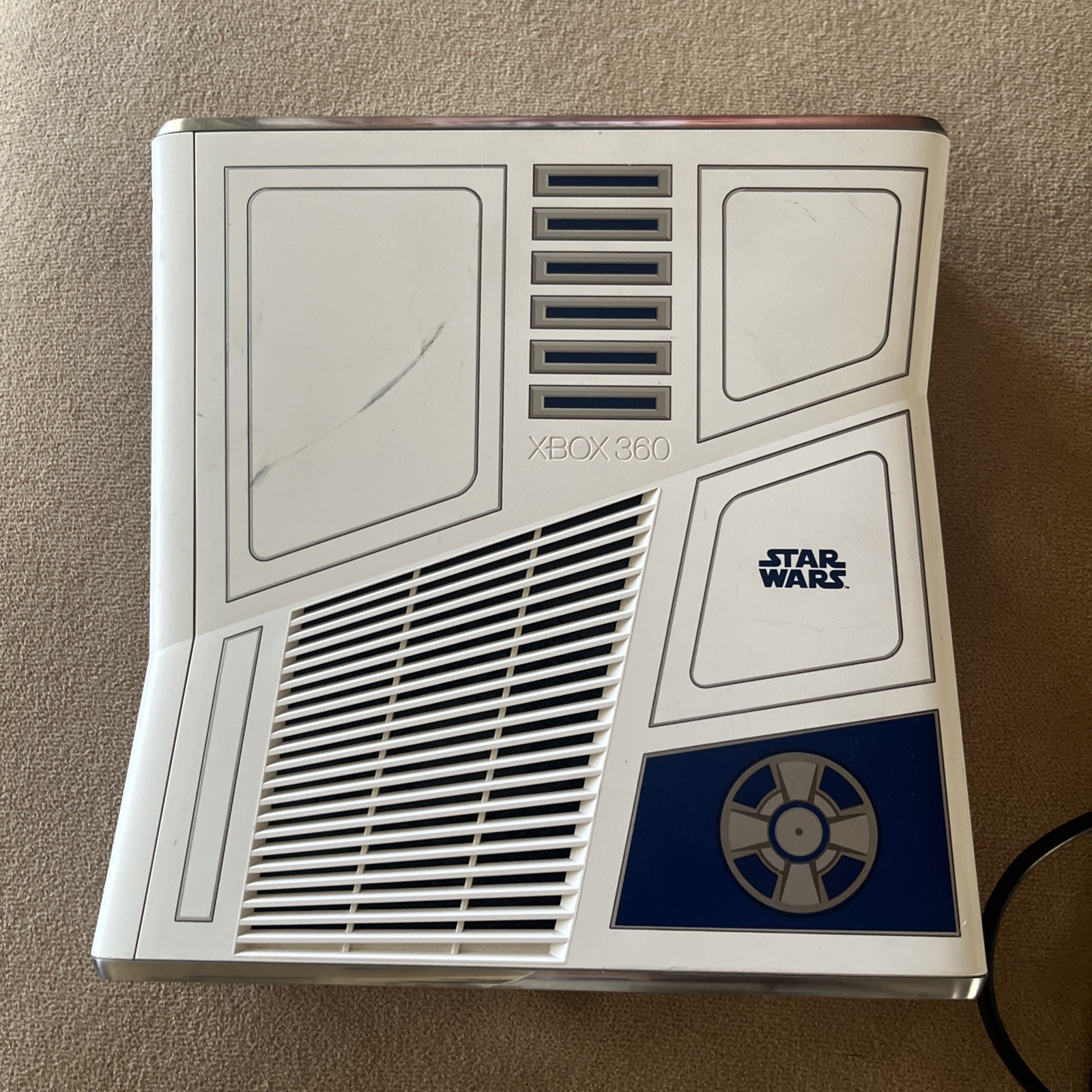 Microsoft Xbox 360 R2D2 Star Wars Limited Edition Console 320GB HD TESTED Works