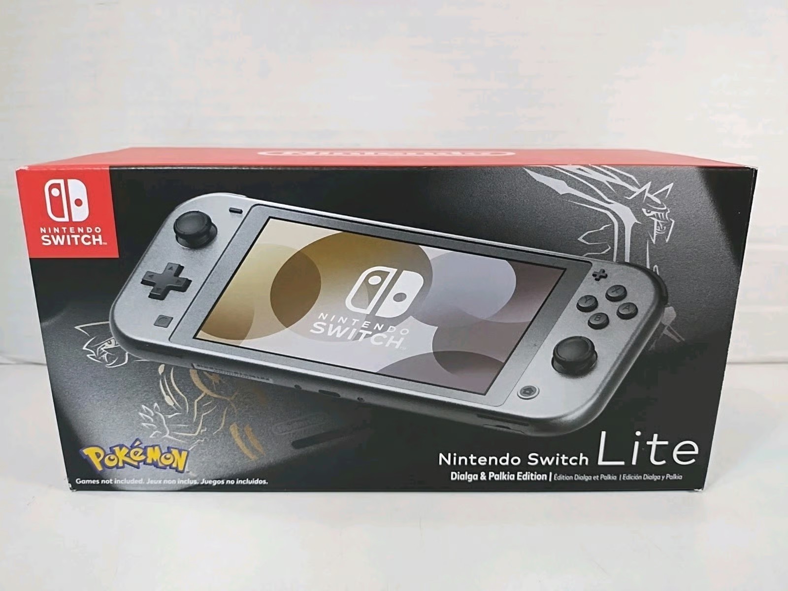 NEW Nintendo Switch Lite Console Dialga Palkia Pokemon Special Edition RARE!