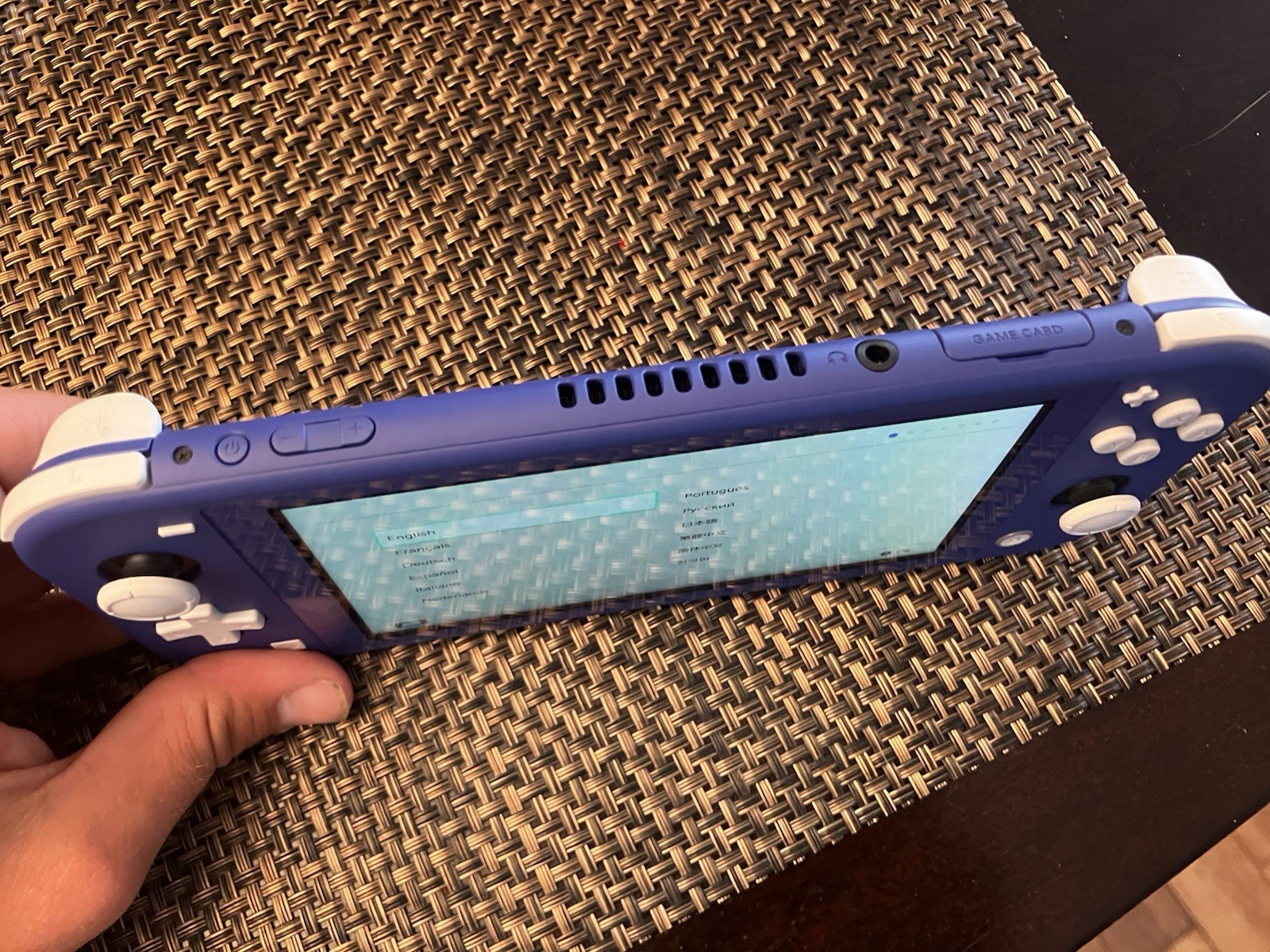 Used Switch Lite in Purple