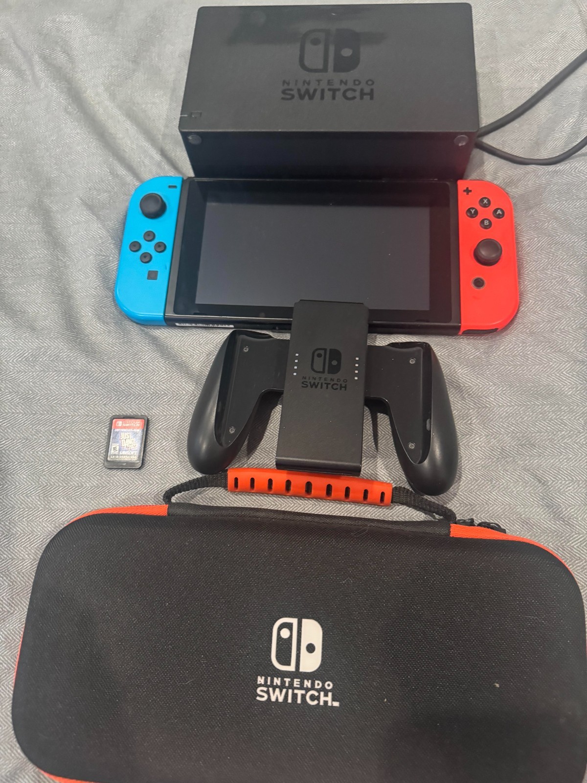 Nintendo Switch with Neon Blue and Neon Red Joy-Con (HAC-001-01)