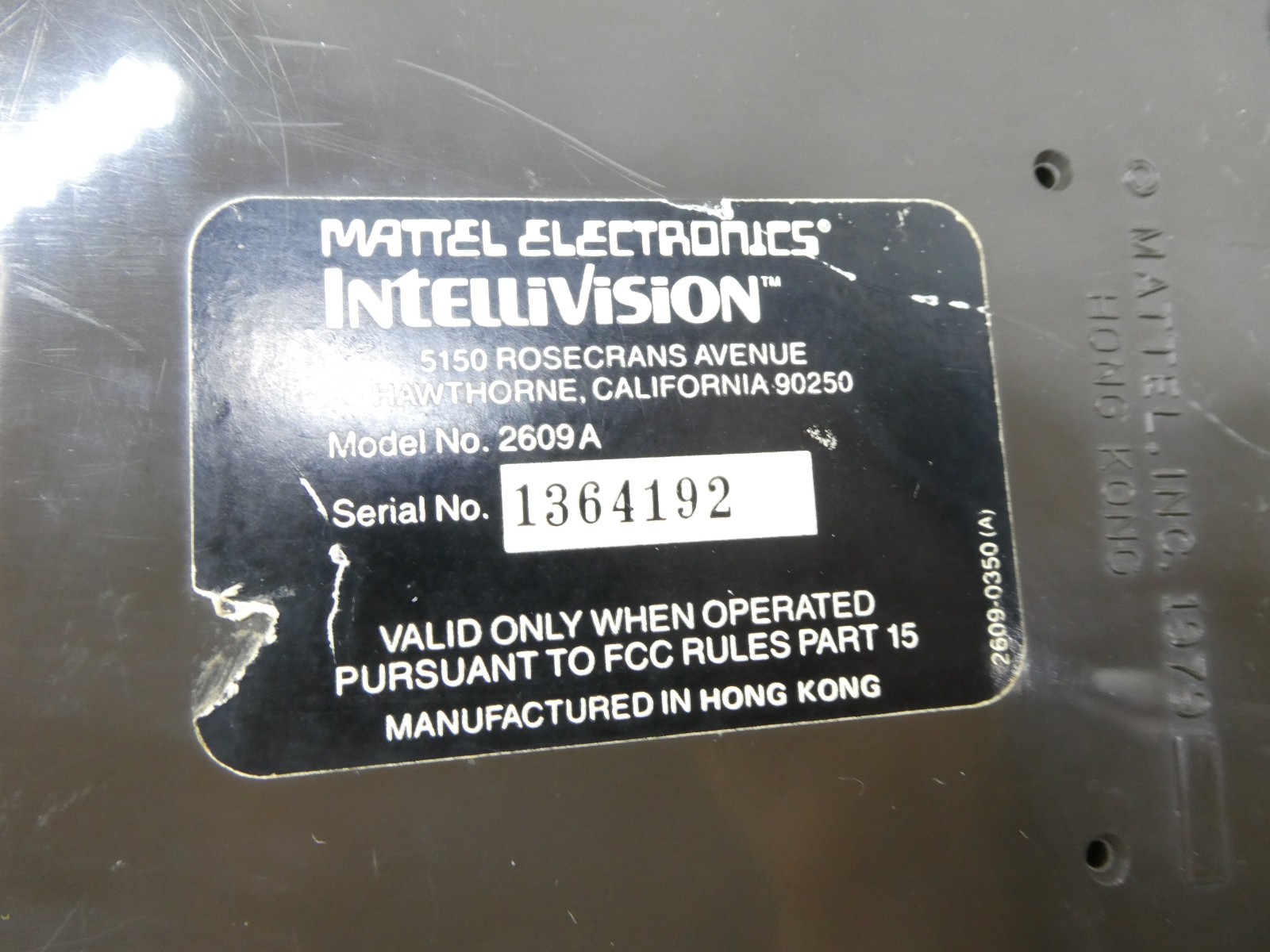 Intellivision console Model 2609 Composite MOD new Caps seller recondition