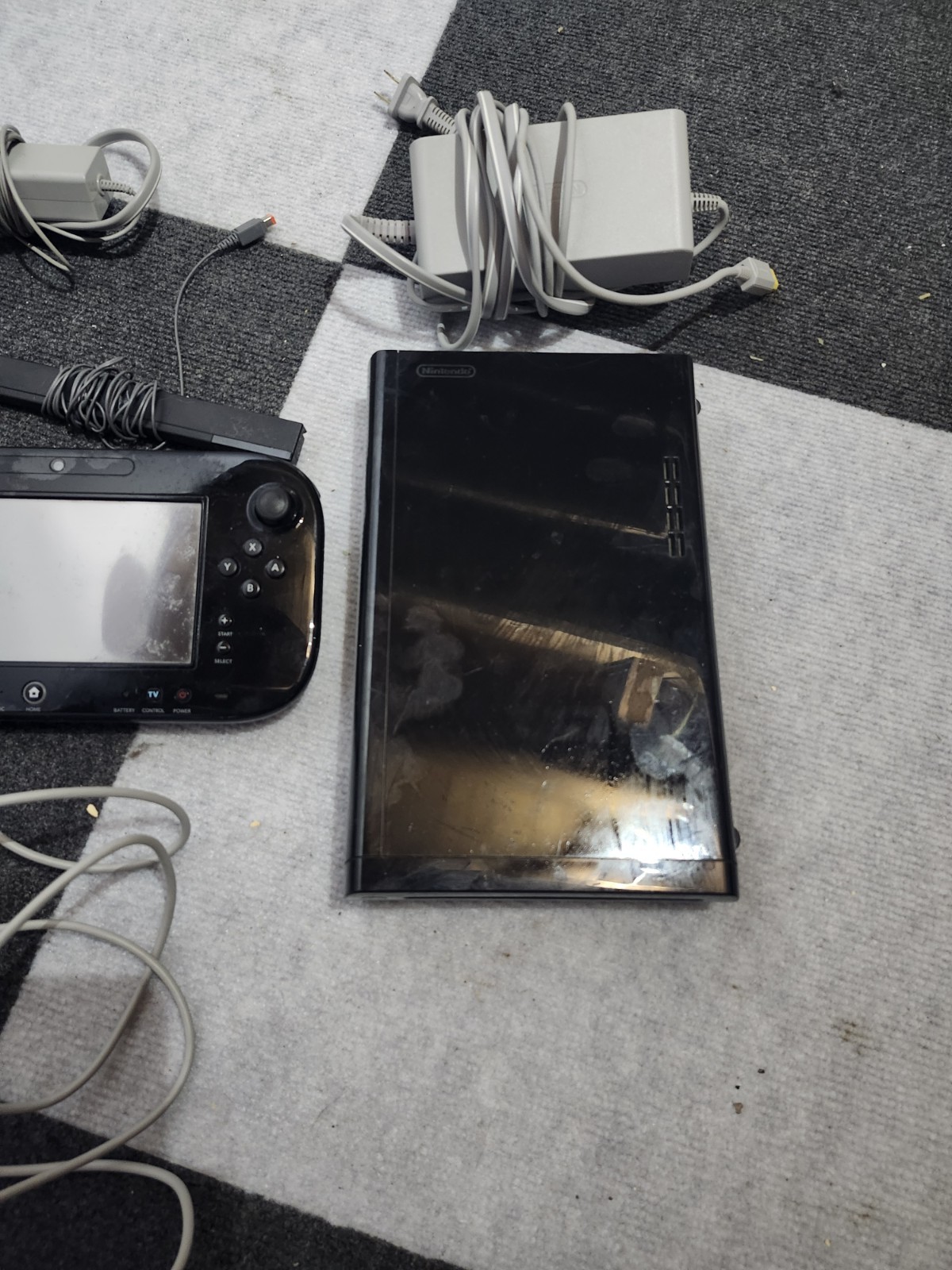 Wii U Console Black 32GB Complete Bundles and Sets! All Cords!