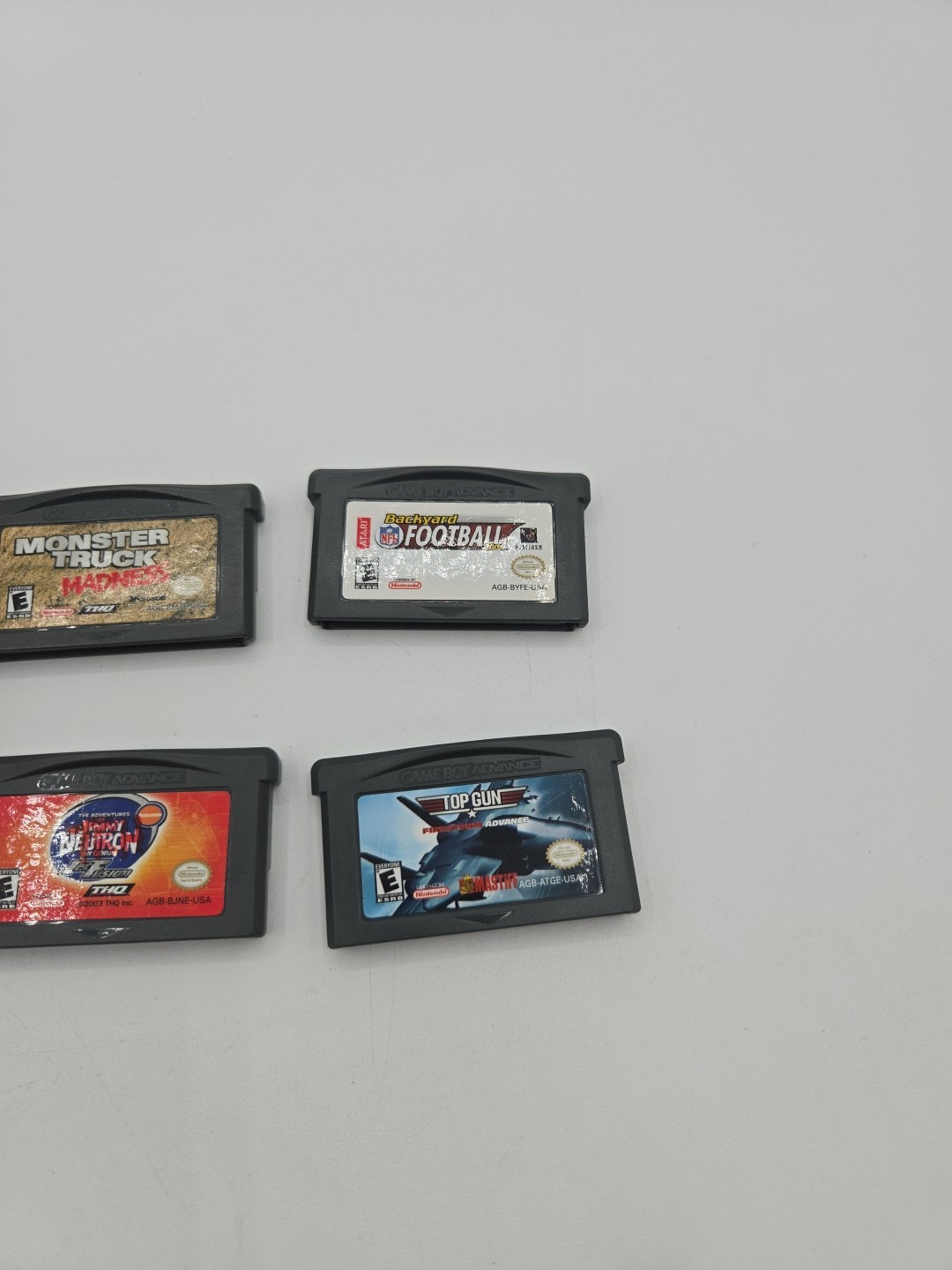 Nintendo Game Boy Advance SP Handheld System Flame Red W/charger And 4 Games