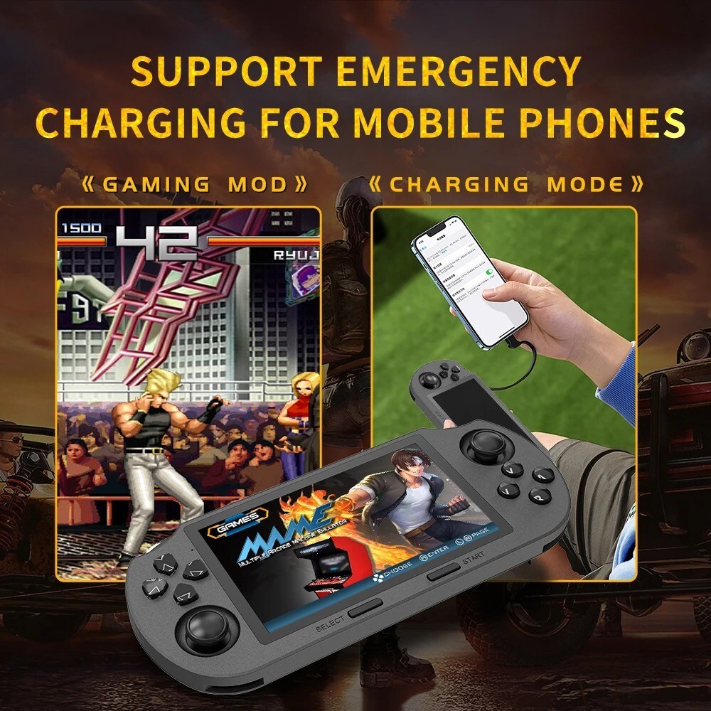 4.5″ Portable Handheld Game Console Player with 20000+Games and 2 Controllers