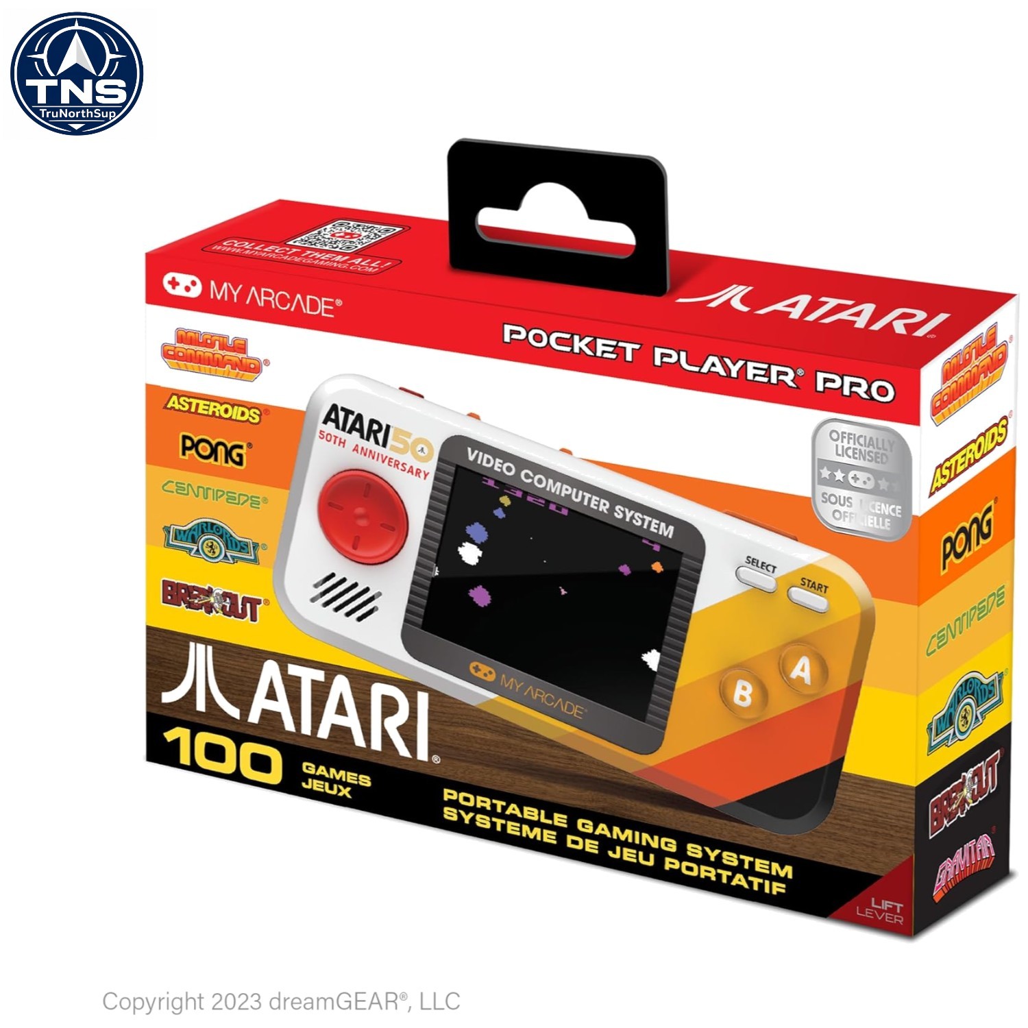 Atari Pocket Player Pro Handheld Retro Video Game Console 100 Games 2.75 Inch…