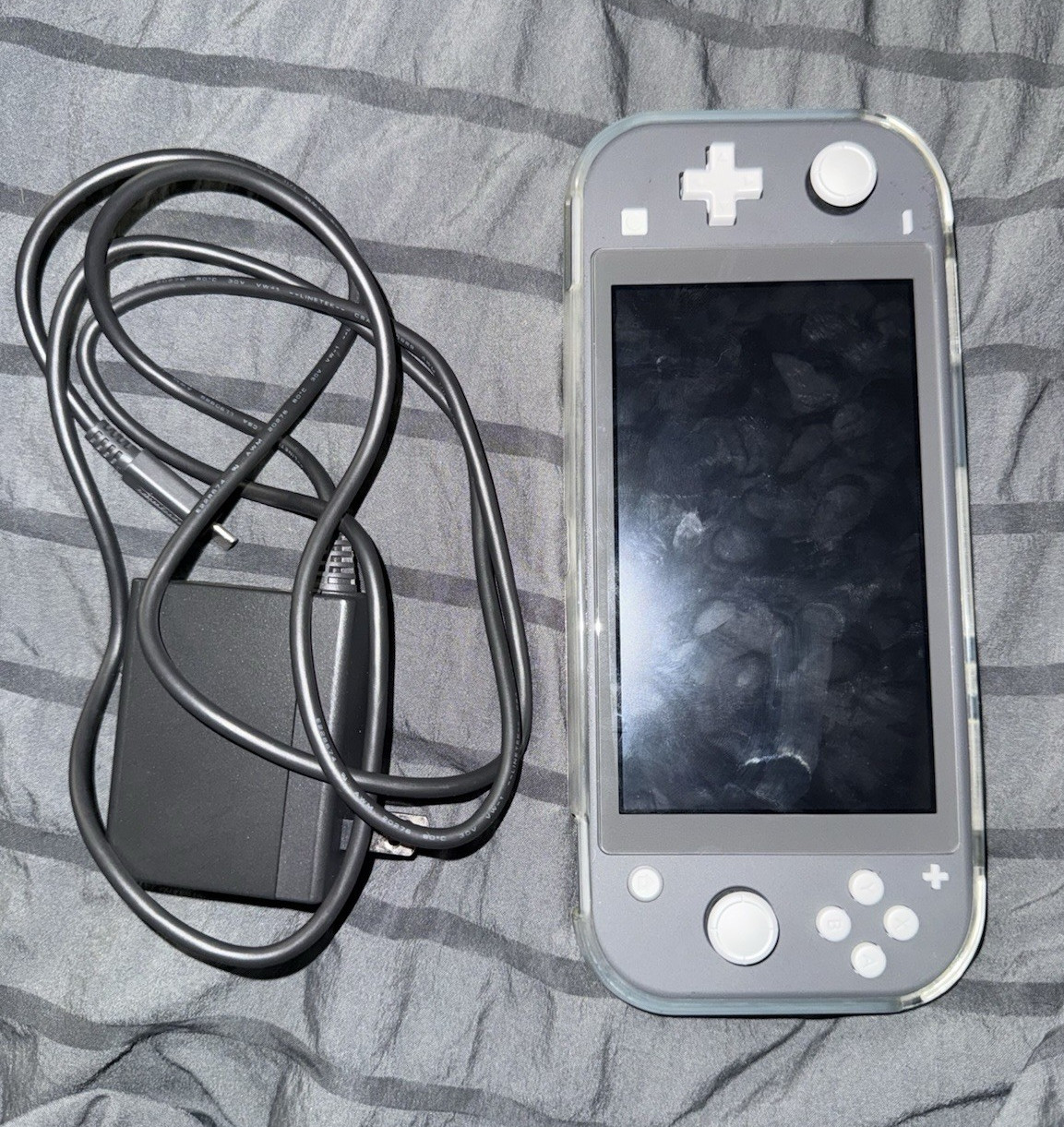 Nintendo Switch Lite Gray Handheld Console 32GB 720p Wi-Fi USB-C Charger