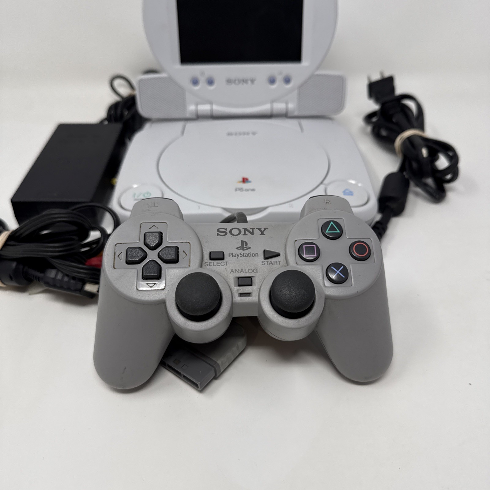 Sony PSone Console Bundle w/ LCD Screen – Fully Tested & Working