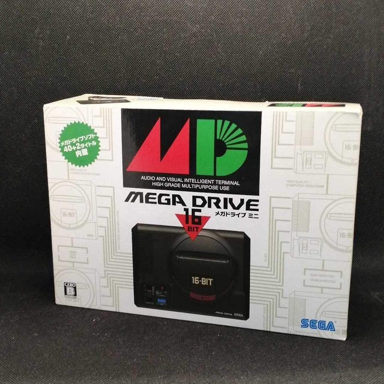 SEGA Mega Drive Mini HAA-2520 w/ Controller HDMI USB Cable Tested Japan A1590