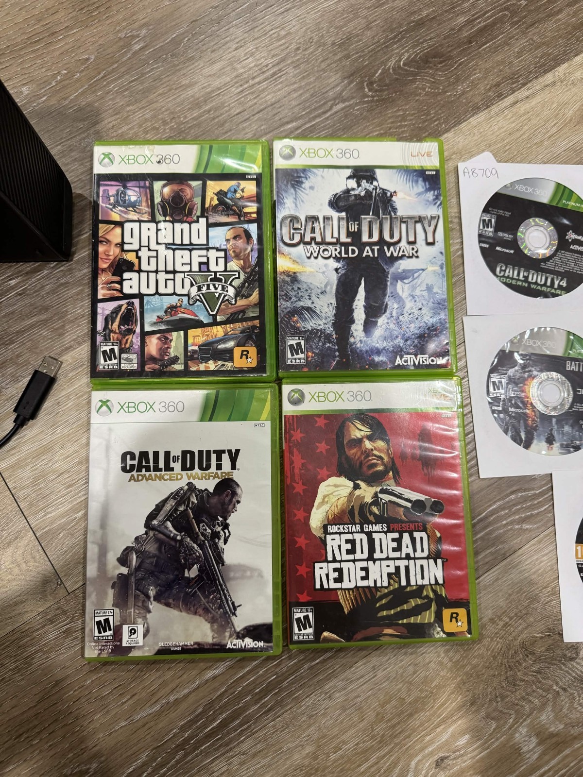 Microsoft Xbox 360 E 250GB Video Game Console With Controller And Games