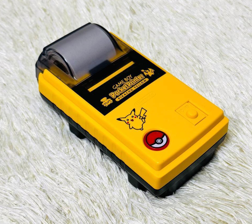 GameBoy Pocket Printer Pikachu Yellow MGB-007 Nintendo Tested
