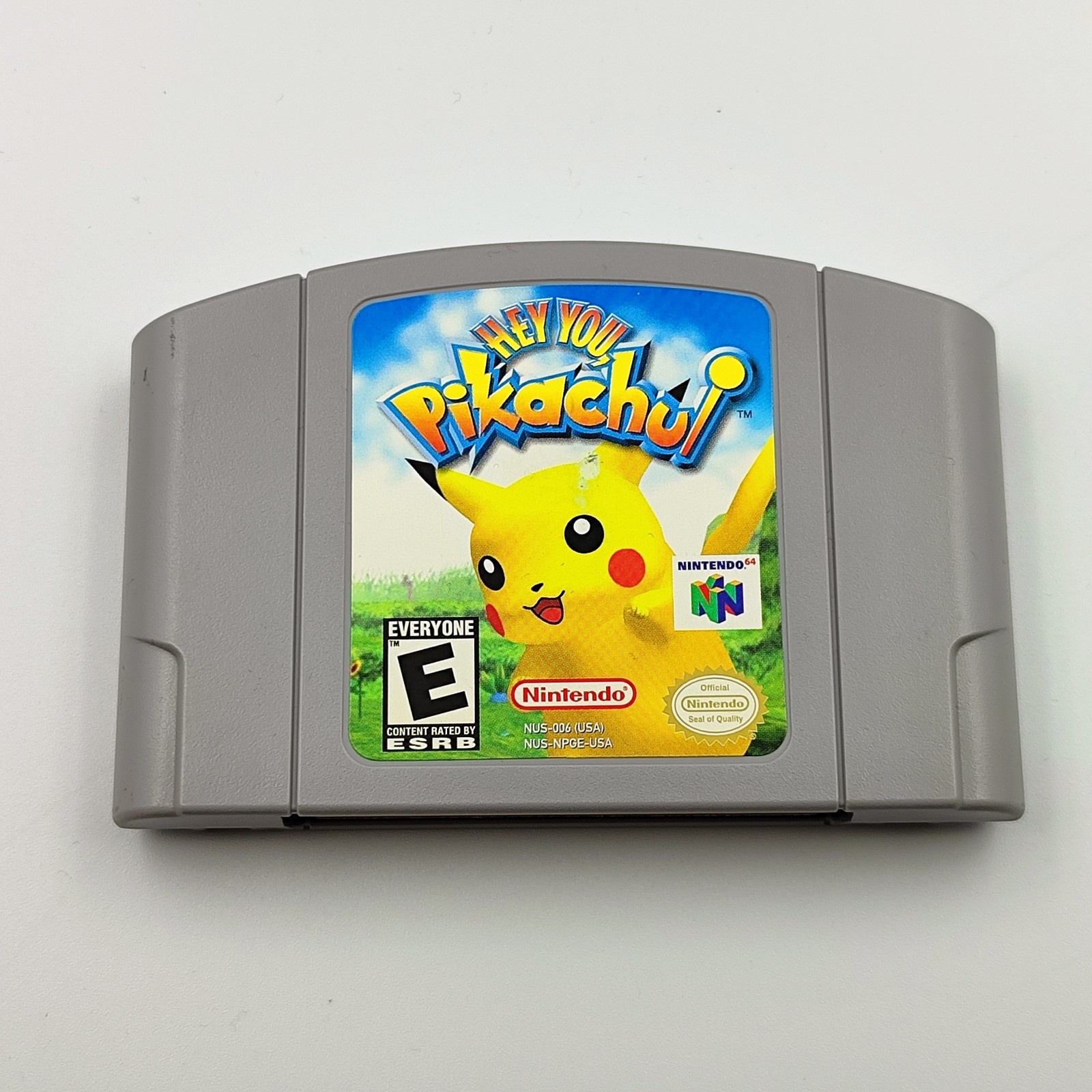Nintendo 64 Pikachu Edition Console + Controller + Hey You Pikachu! NO PSU