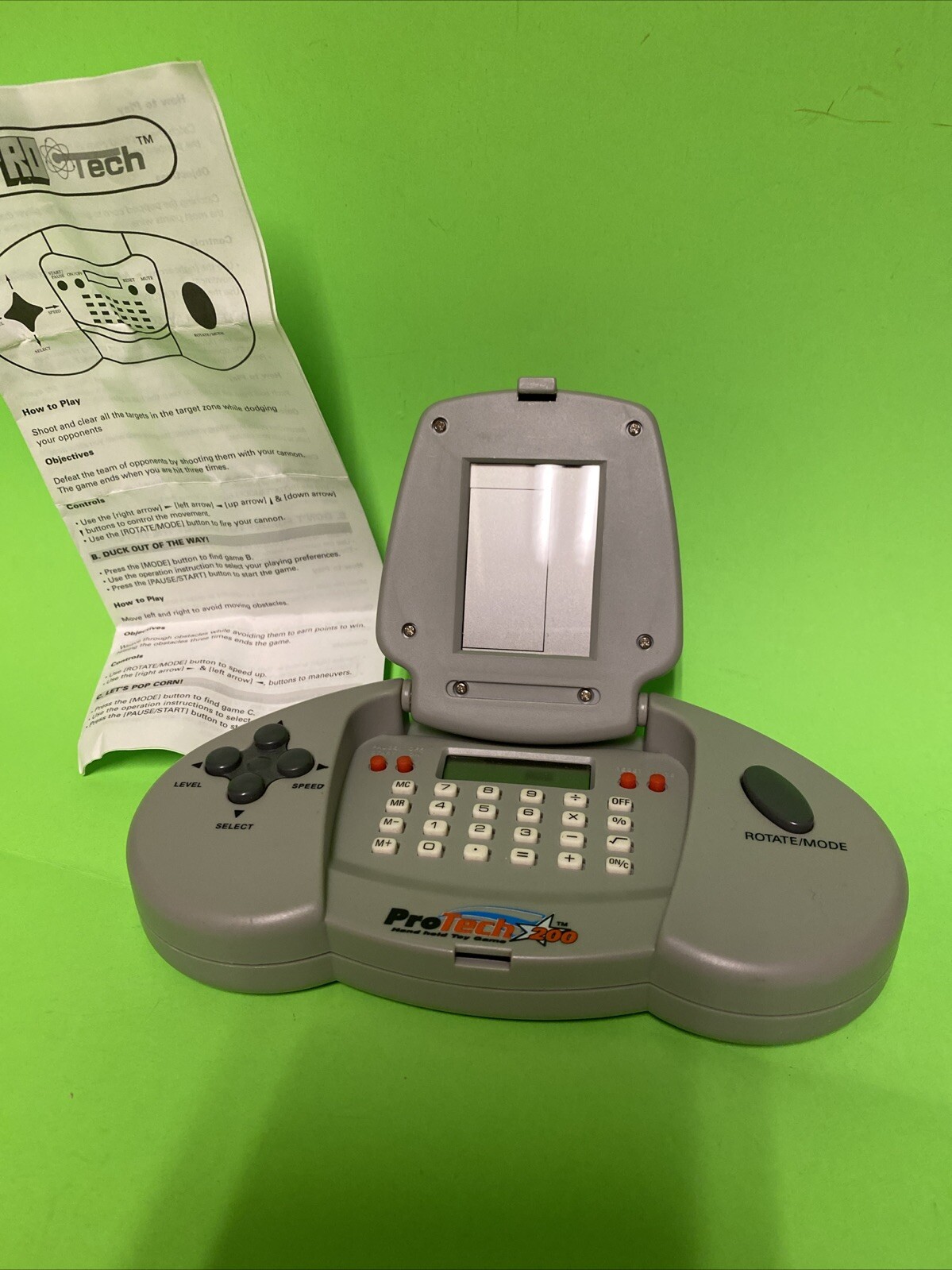 VTG Game Pro-Tech Pro 200 Gaming System Tested 1998 Hand Held Toy