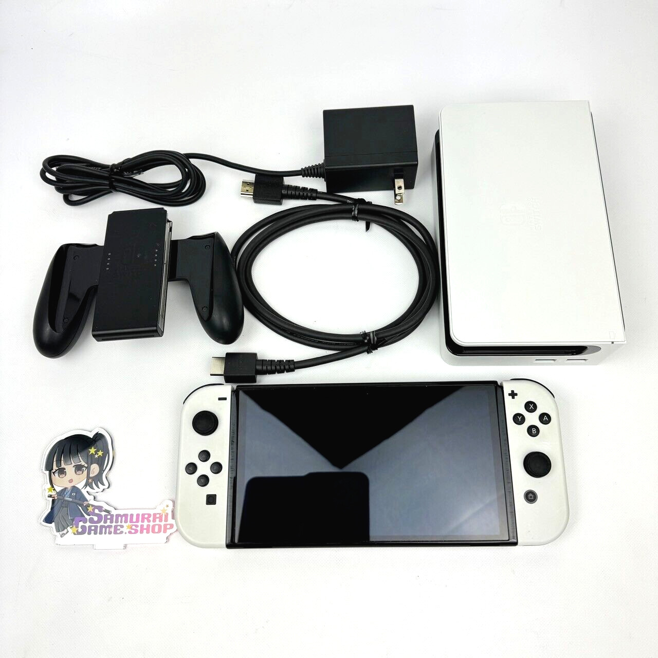 Nintendo Switch OLED Console Dock Grip Charger HDMI Choice Set Scratches Screen