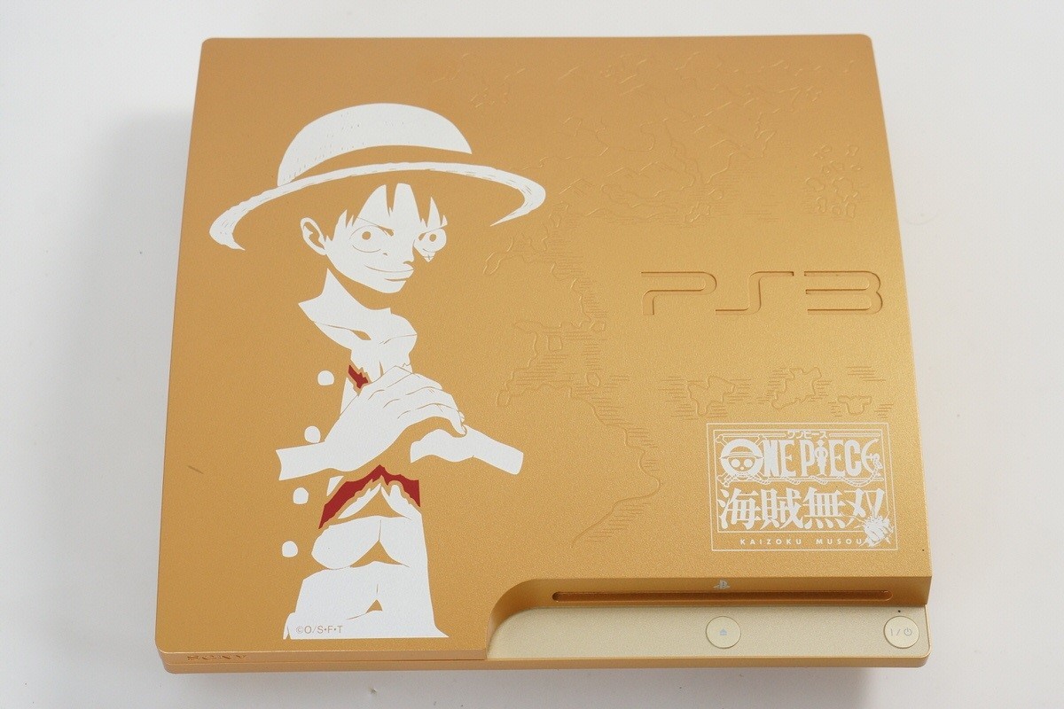 PS3 Playstation3 ONE PIECE GOLD Console CECH-3000B 320GB Tested System 68