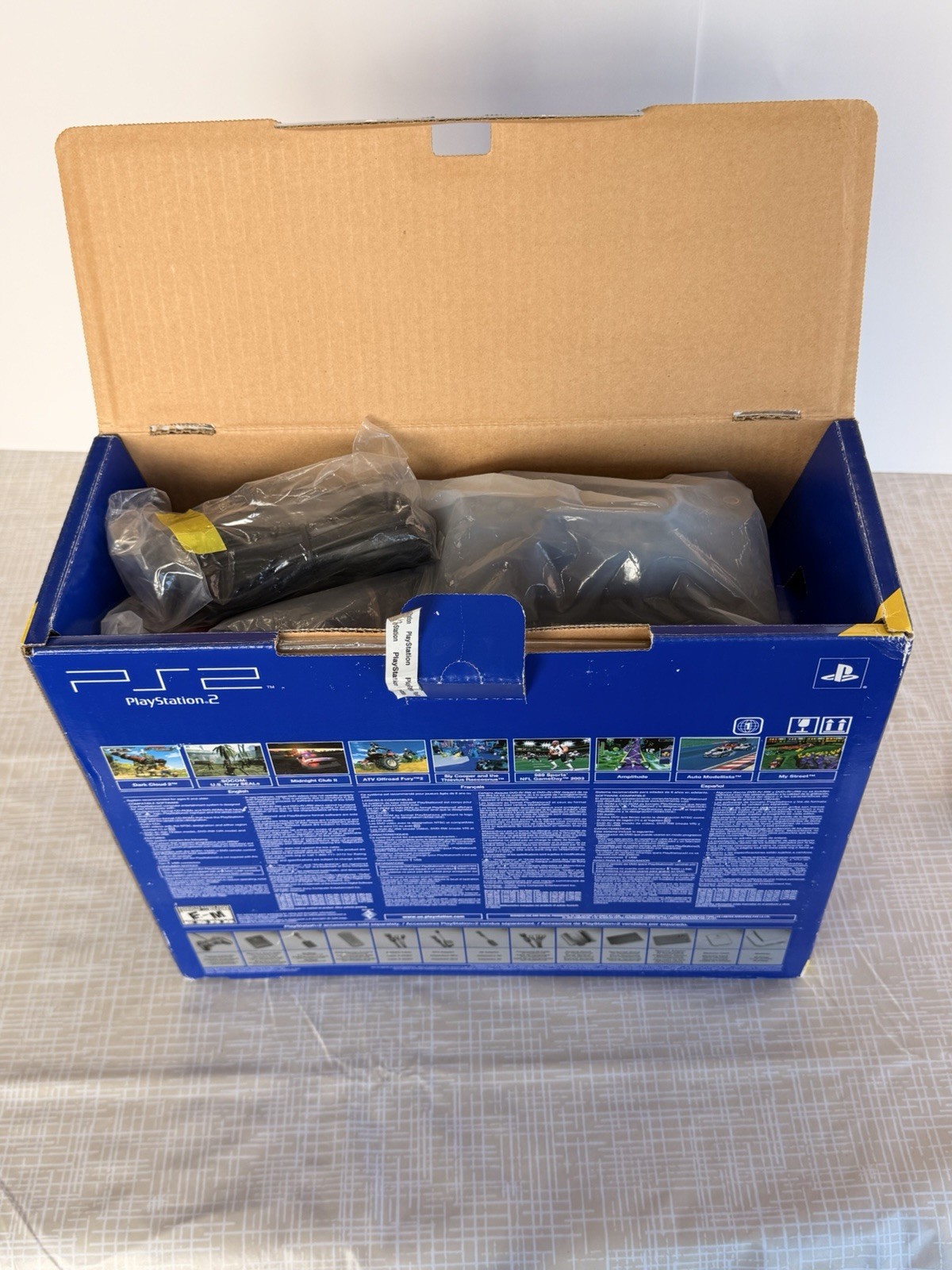 Sony PlayStation 2 Console – Black (SCPH-50001 CIB) *MINT CONDITION*