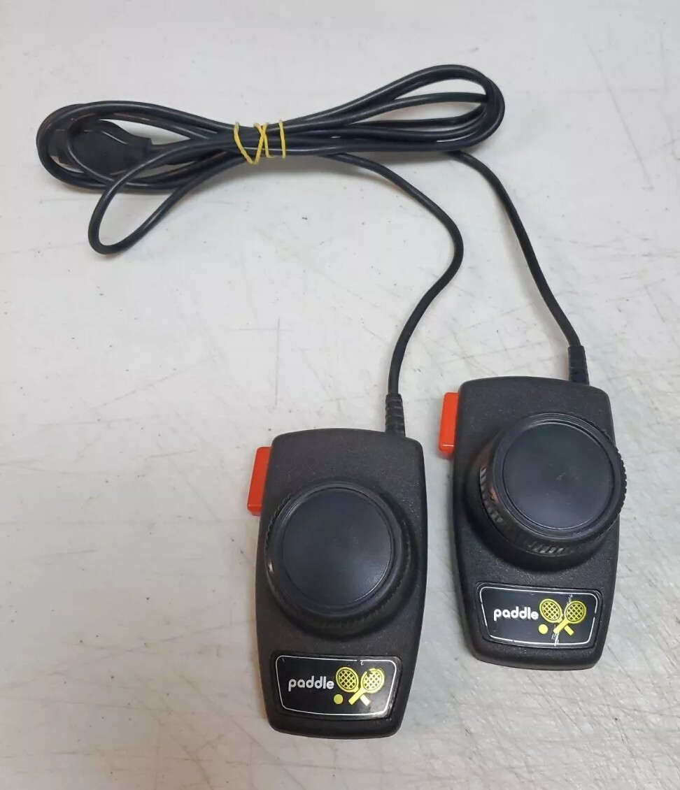 Atari 2600 Console w/Hookups, OEM Controllers & 7 Games – Lot #3 *Read*