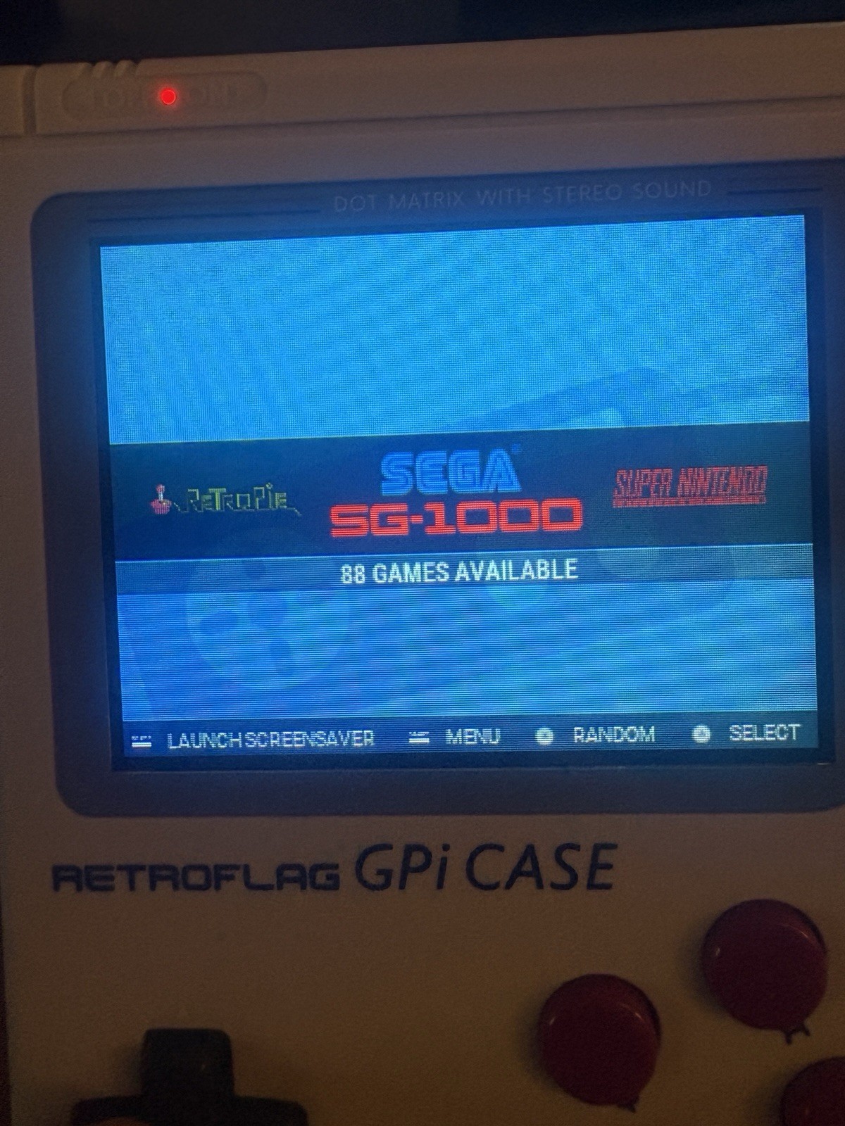 RETROFLAG GPi Case Handheld Emulator Raspberry Pi Zero 32GB SD Card. (See Desc)