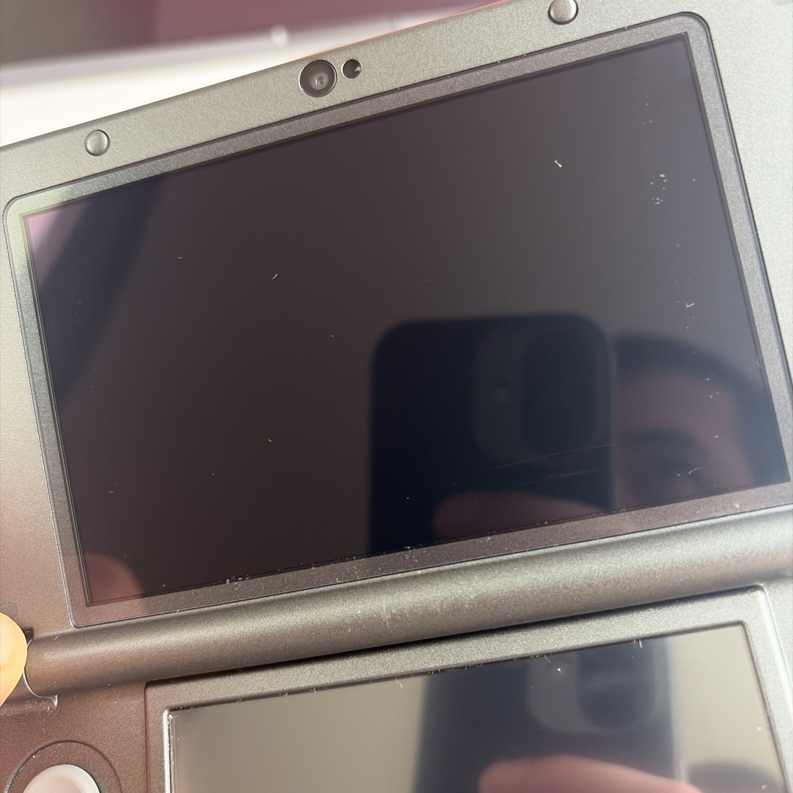 NICE! New Nintendo 3DS XL Gray Black Console Top IPS Charger Stylus US Version