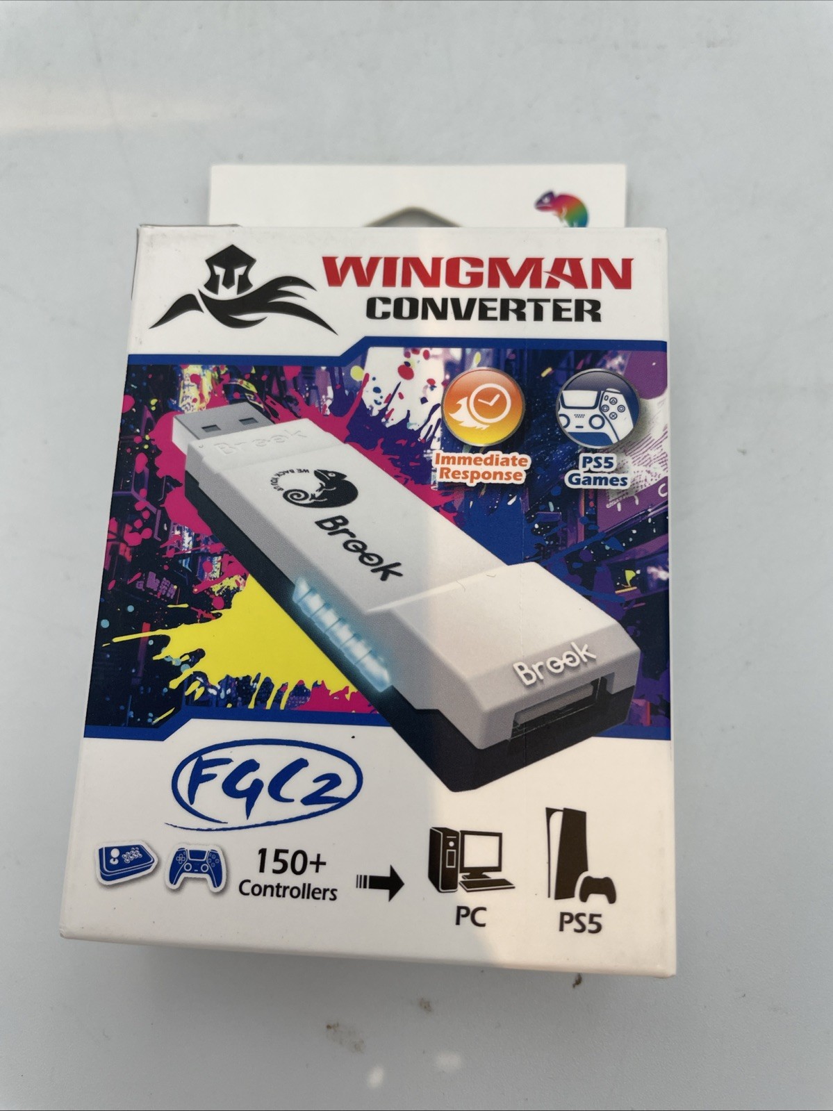 Brook Wingman FGC2 Converter Arcade Joystick Adapter Gamepad for PS5,PC Ver.2026