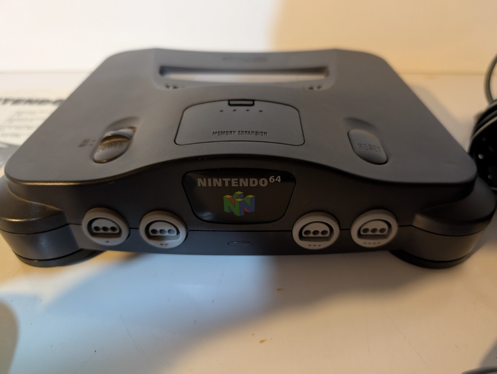 Nintendo 64 N64 Original System Console With 2 Original Controllers & Cords!