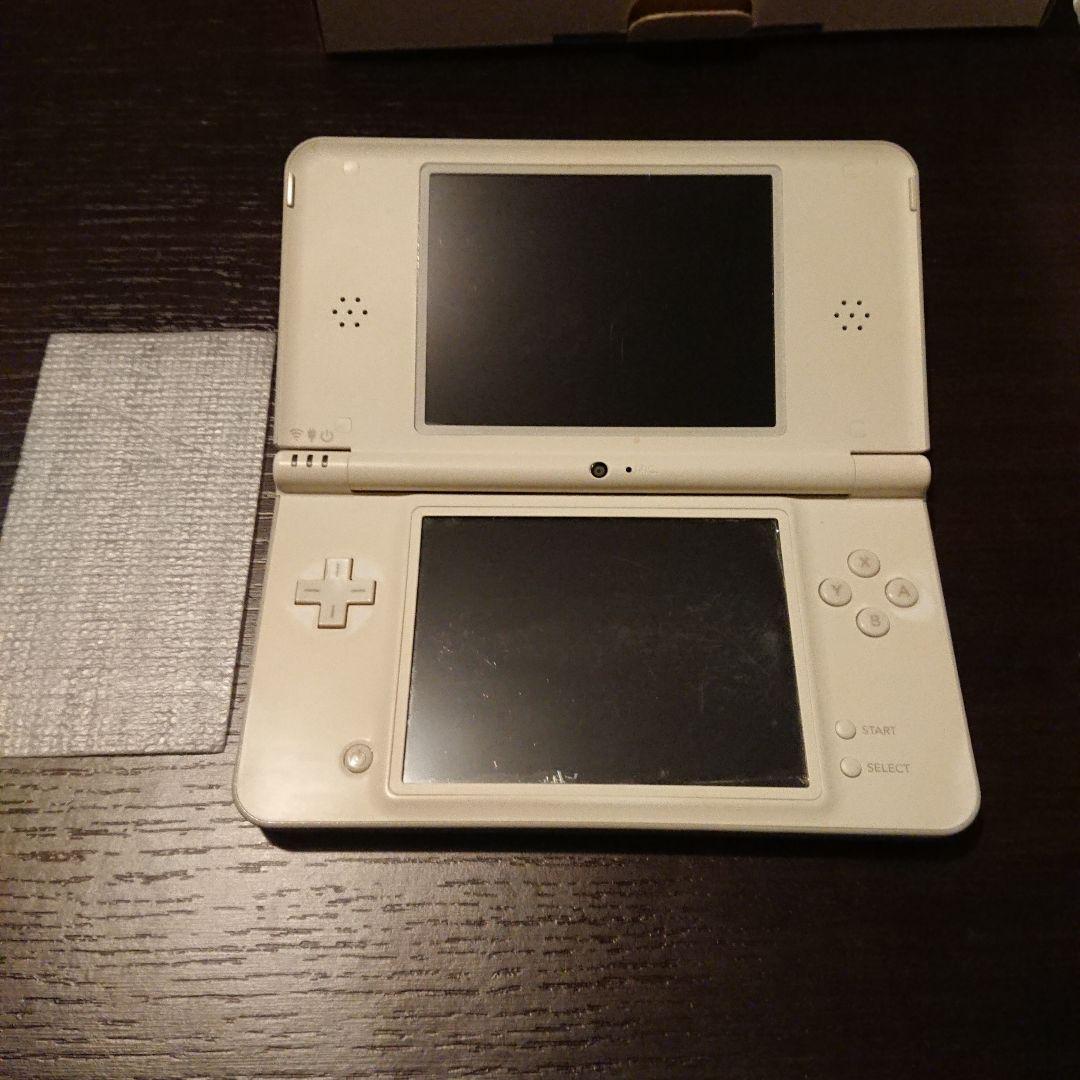 Nintendo DSi XL LL Natural White Console Charger Boxed NTSC-J Tested Japan F/S