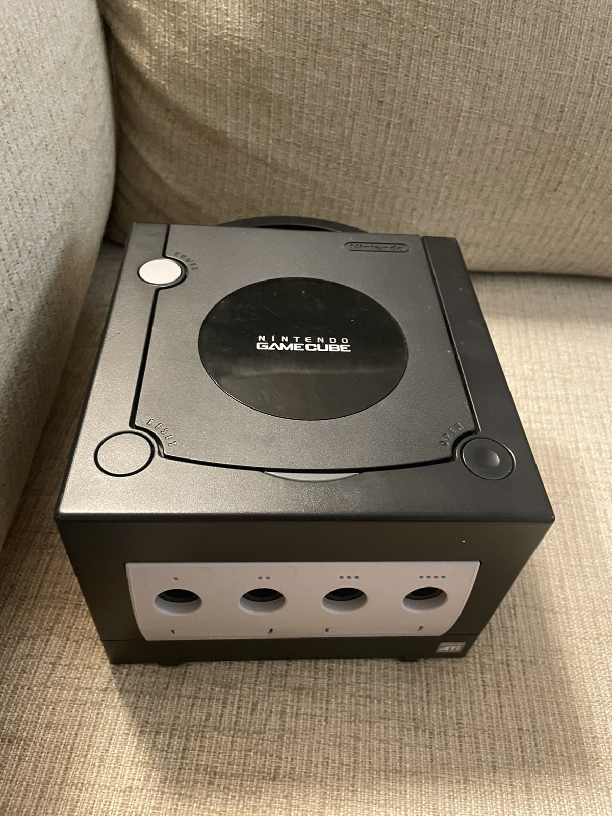 Nintendo GameCube Console Black Tested With Travel Bag and Starfox Adventures