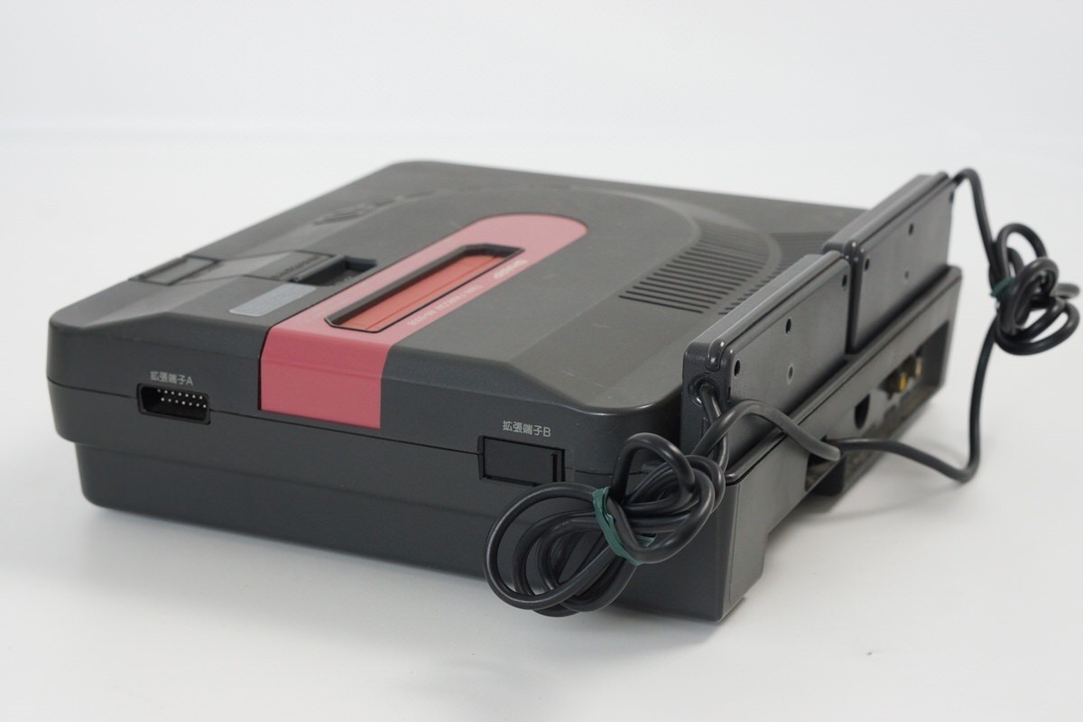 TWIN FAMICOM Console Boxed SHARP AN-500B Tested System New Rubber belt 739439