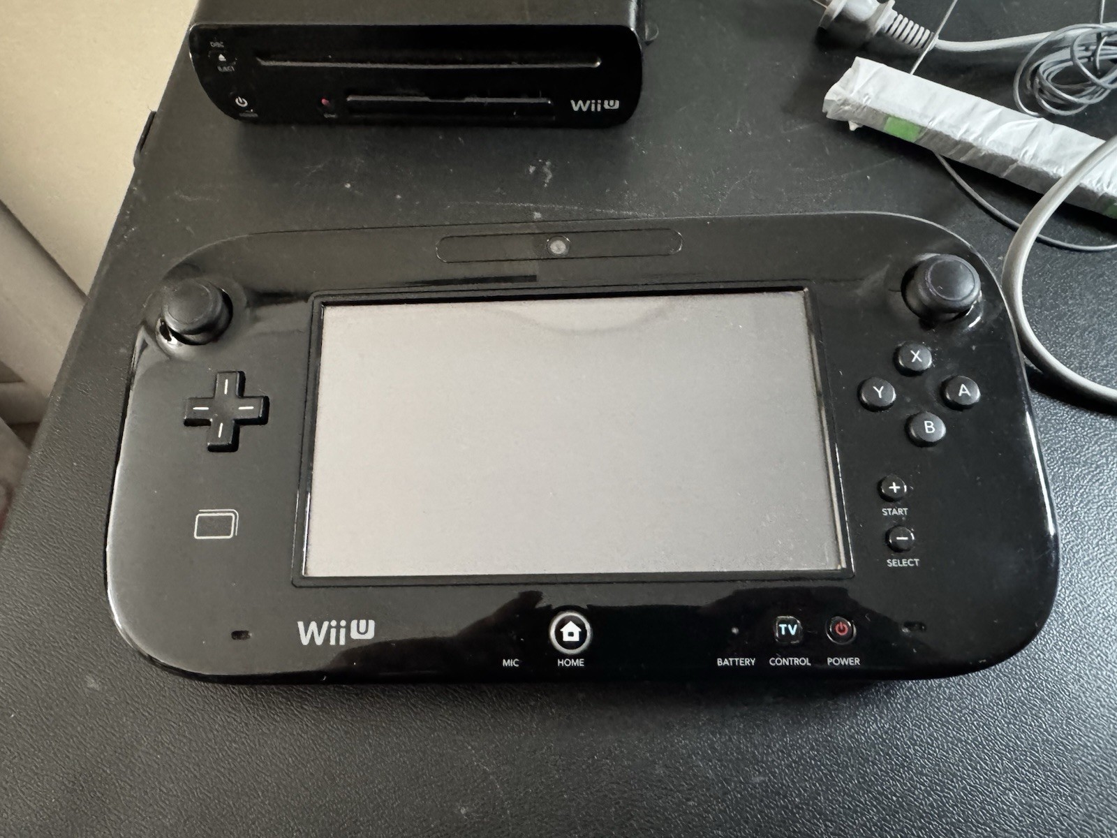Nintendo Wii U 32GB Black Console Deluxe Set W/ 3 Games Mario Zelda Works Great!