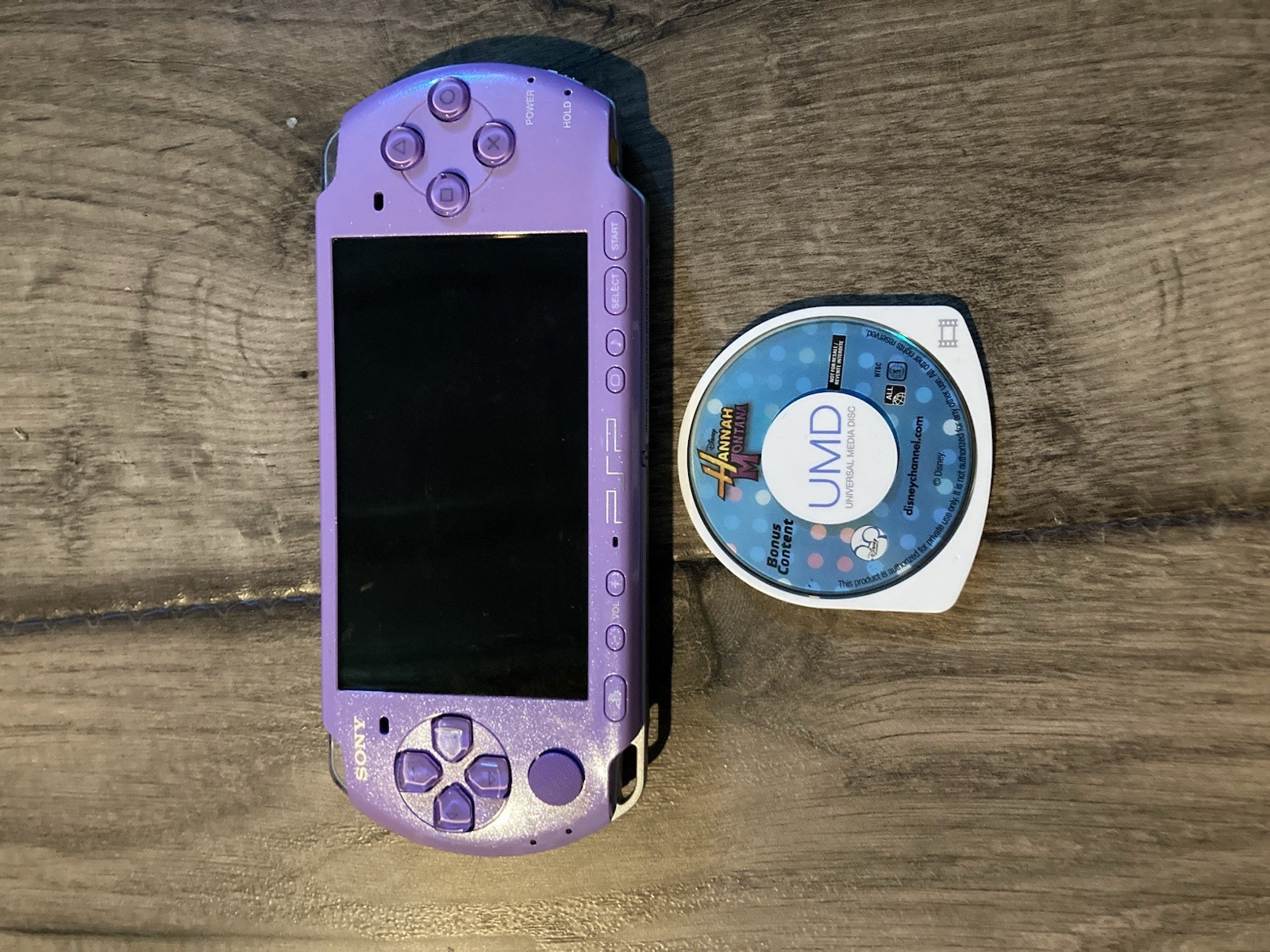 Sony PSP-3000 Hannah Montana Limited-Ed Pack Lilac Purple No Battery Cover