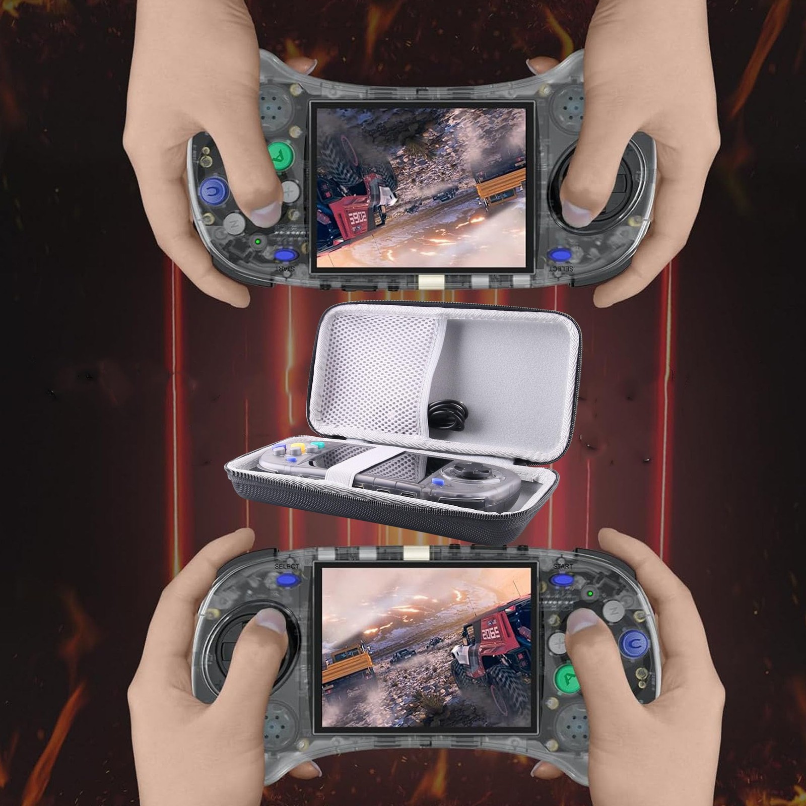 Hard EVA Carrying Case Compatible with RG ARC-S/RG ARC-D Retro Handheld Game …