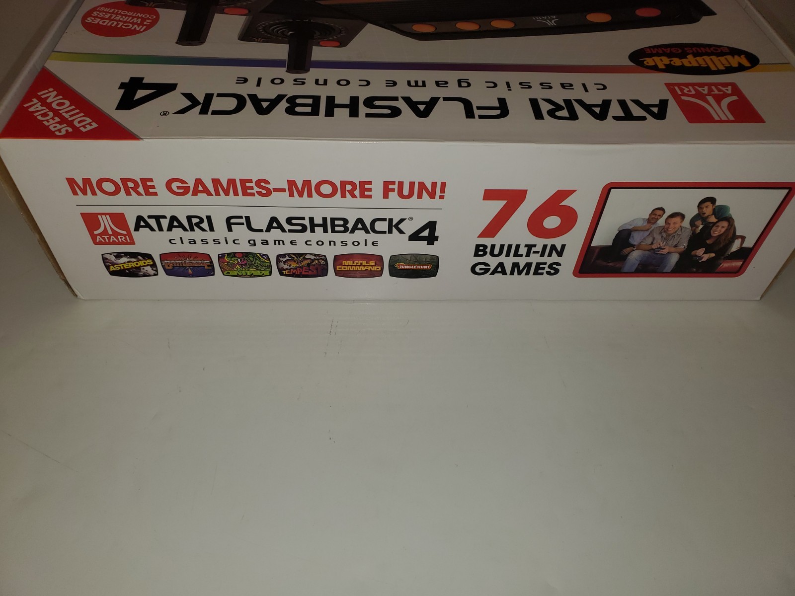 Vintage ATARI 2600 Flashback 4 Mini Classic Video Game System 76 Games Millipede