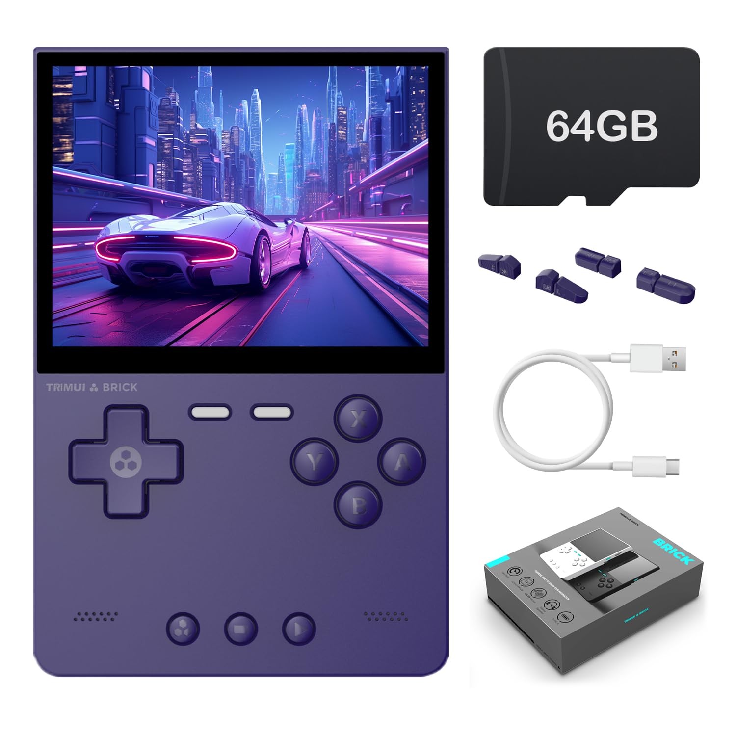 Trimui Brick Handheld Game Console 3.2-Inches Display Game Console,1024×768 I…
