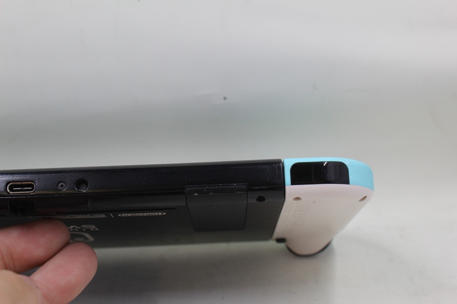 Nintendo Switch V1 Console Yellow Blue JoyCons +128GB SD No Charger