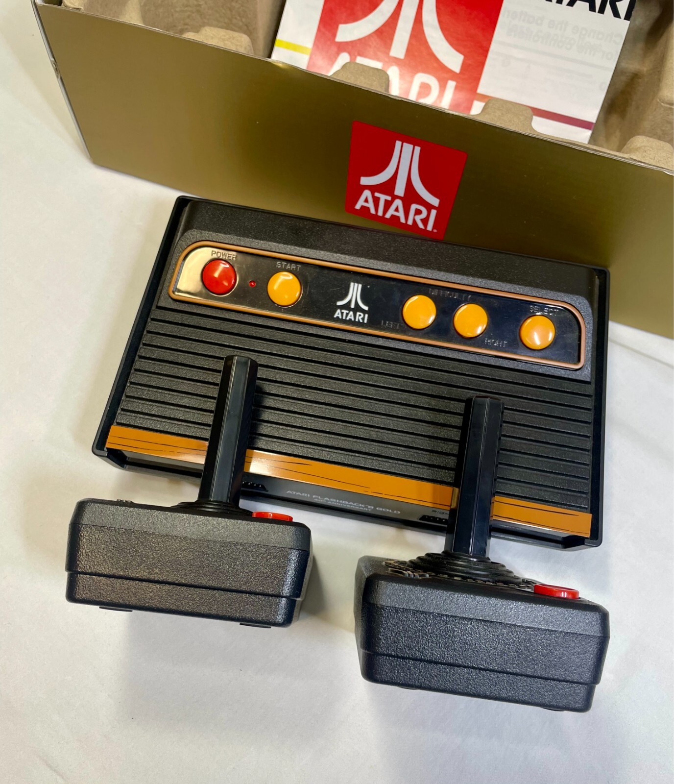Atari Flashback 8 Gold Deluxe HDMI Retro Console 120 Games 2 Controllers + More